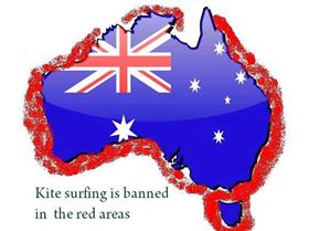 kitesurfing banned