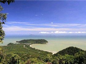 The panorama from Gunung Arong's highest point