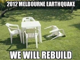 melbourne eartquate 2012