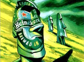 Visual Heineken beelden paaseiland