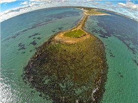 Woodmans Point from above