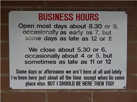 Opening hours 2