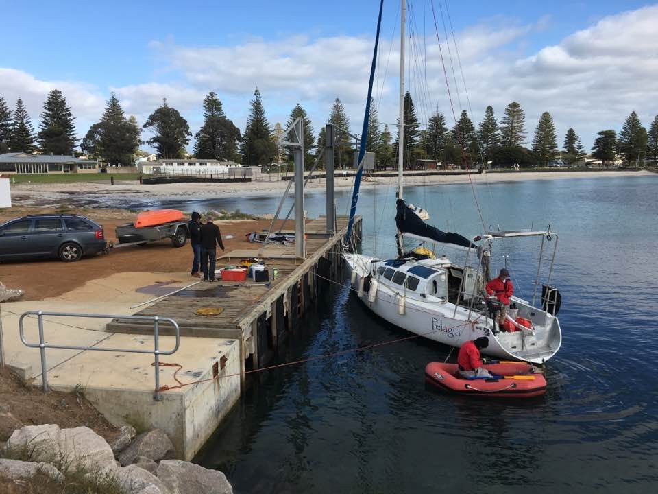 Preparing to leave Esperance