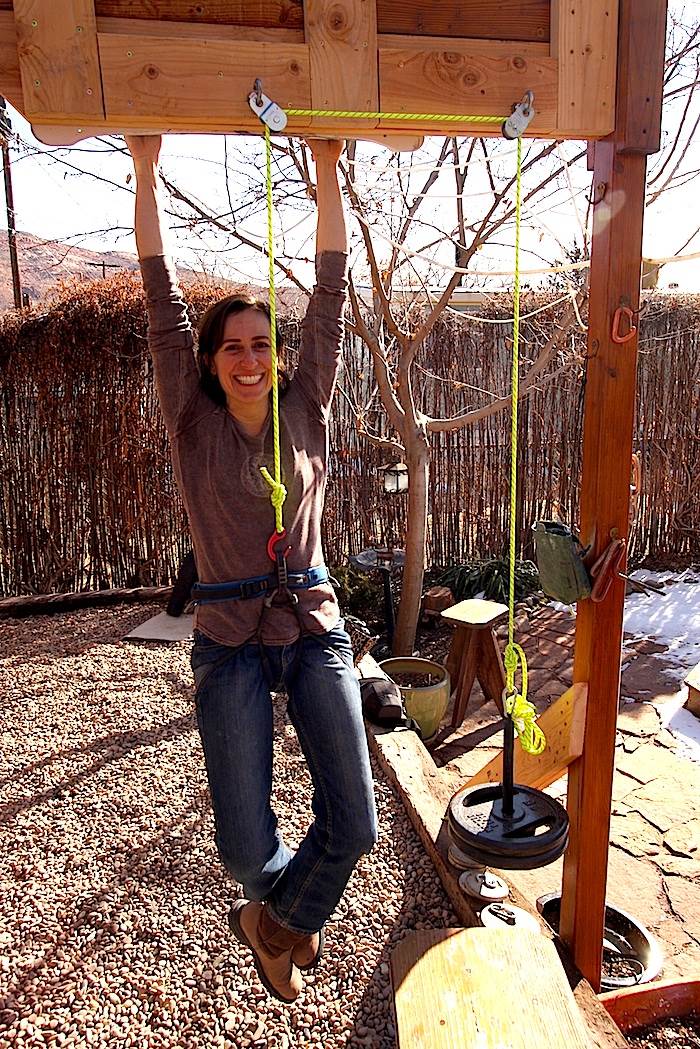 hanging-with-pulley-system