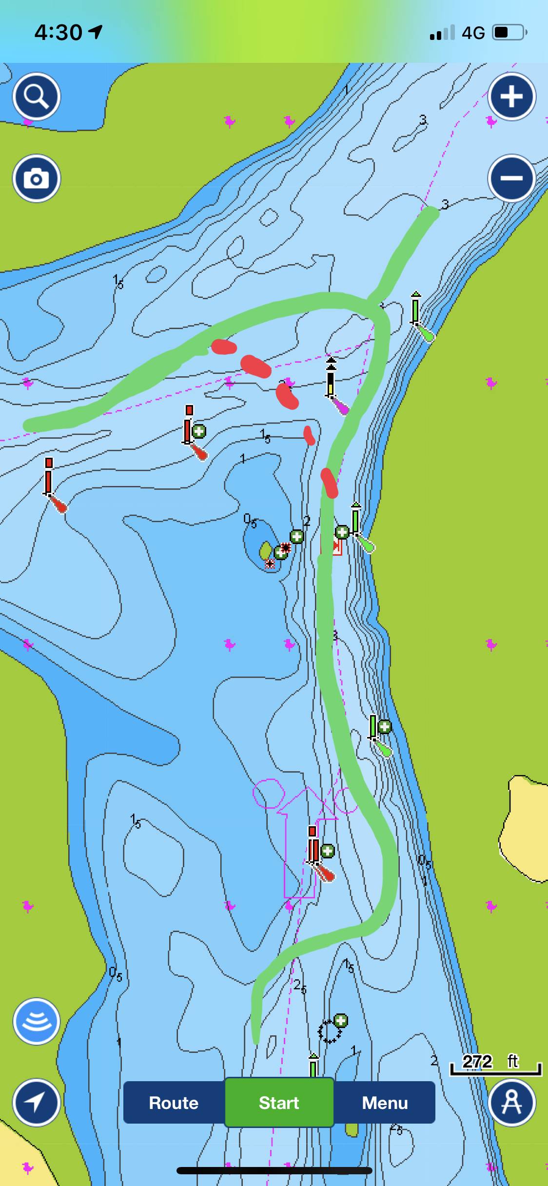 Tricky area east of Jacob's Well
