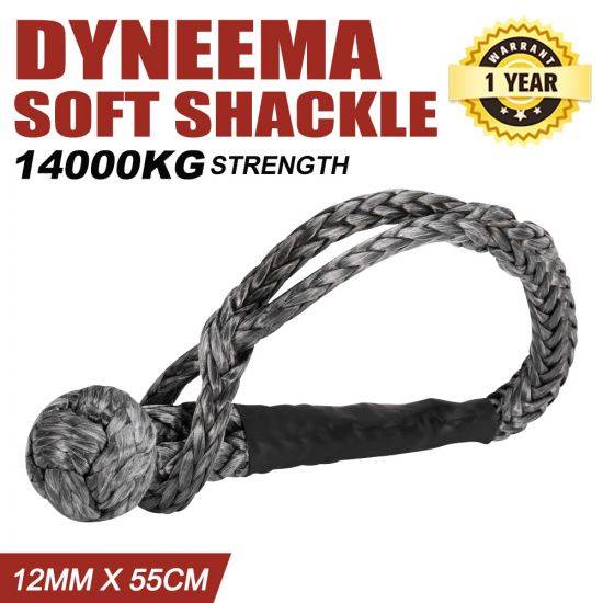 soft shackle 12mm55cm recovery gear dyneema winch rope 14t limit 14000kg - 1 