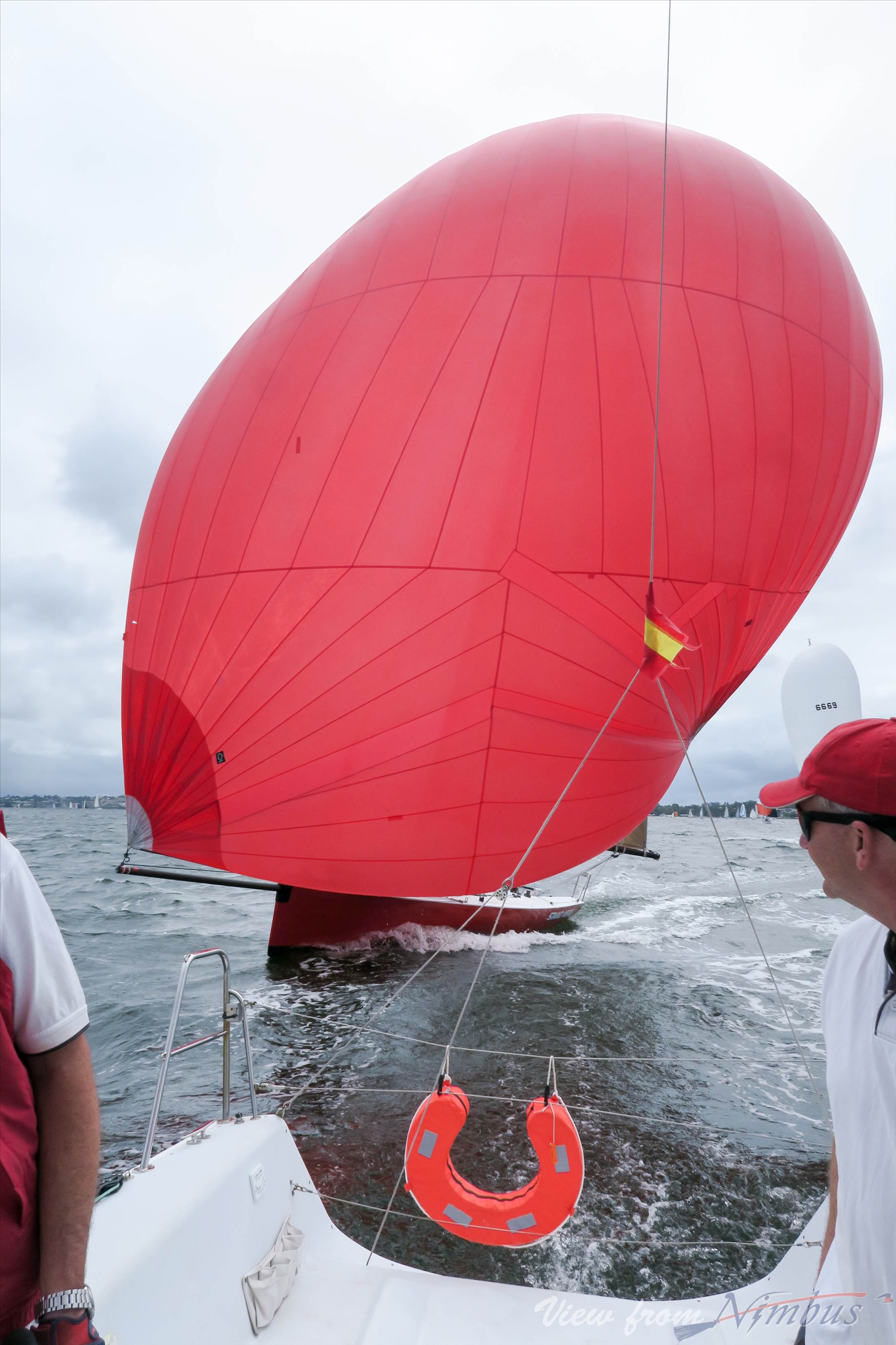 Not much to be seen of the boat!