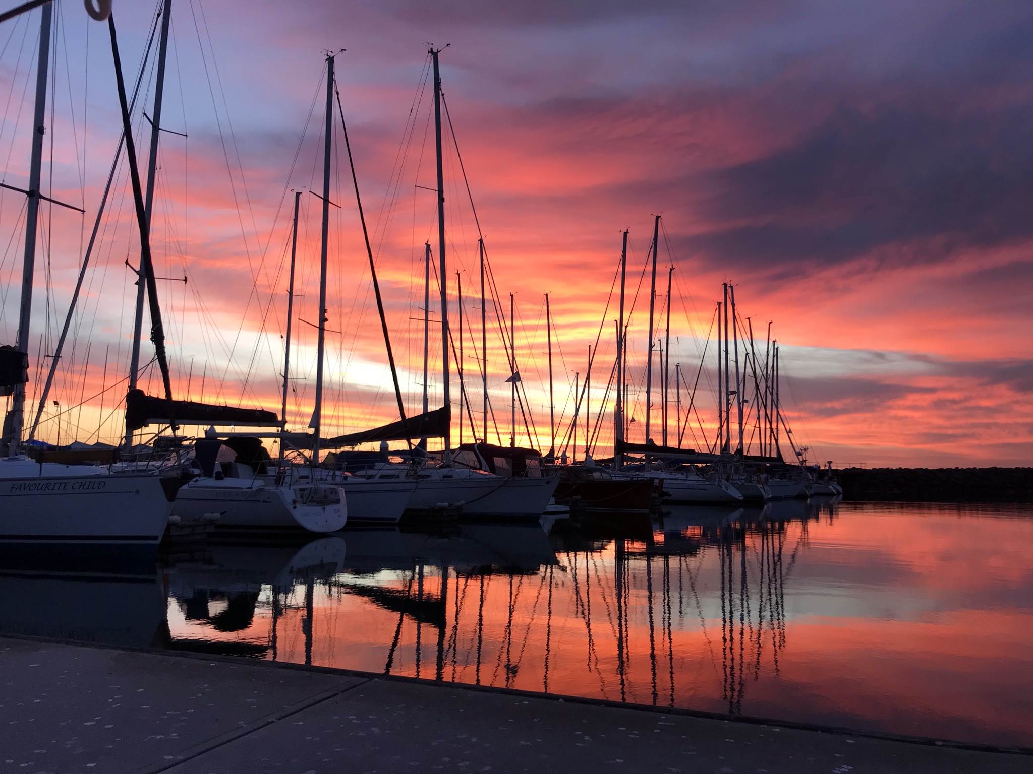 Brighton Marina sunset