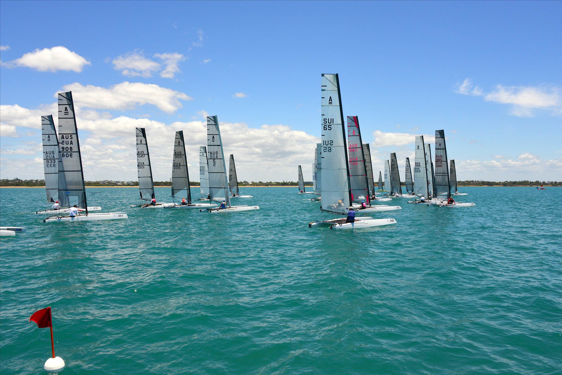 2018 "A" Class Catamaran Worlds (Race 1, Tues 20th)