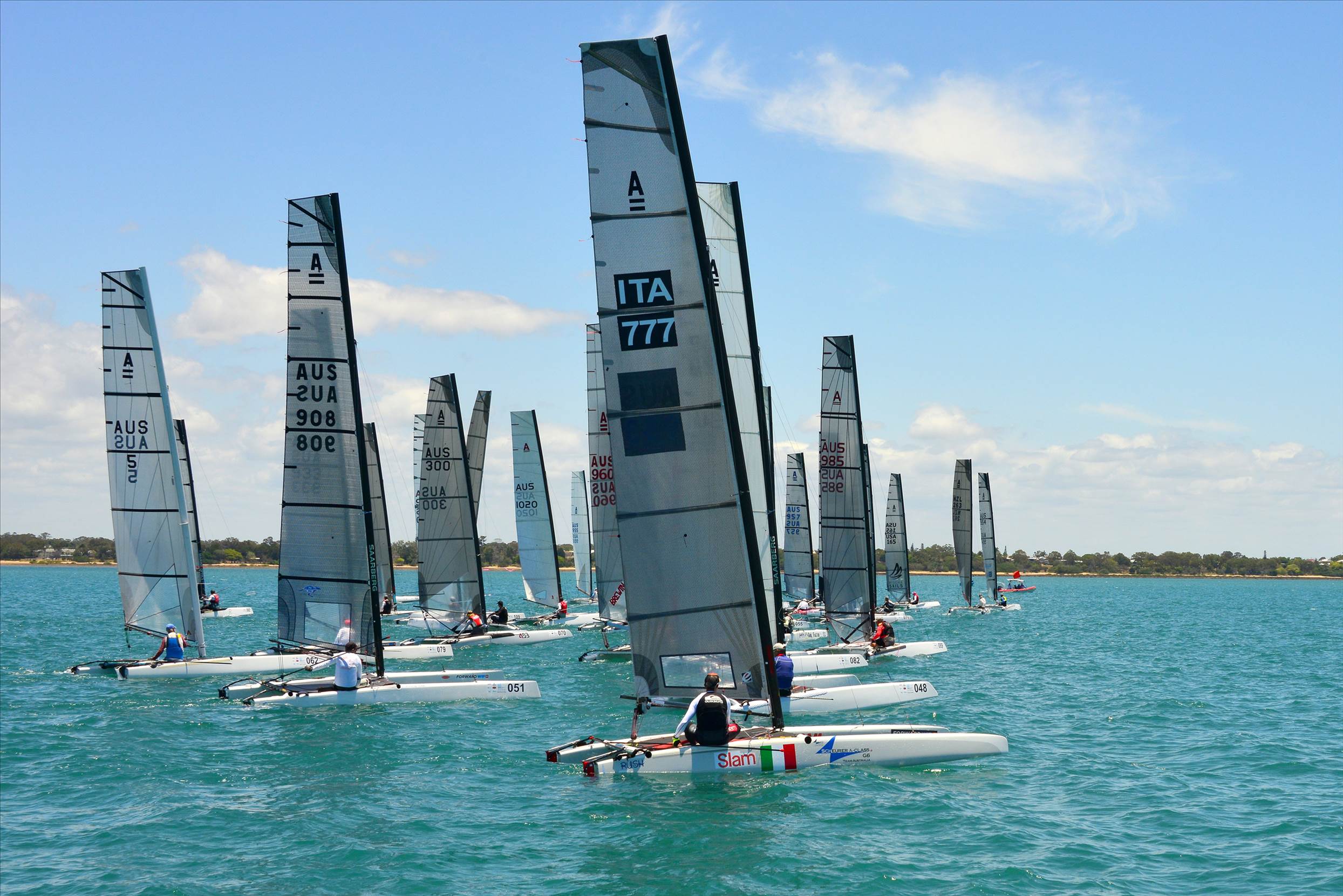 2018 "A" Class Catamaran Worlds (Race 1, Tues 20th)