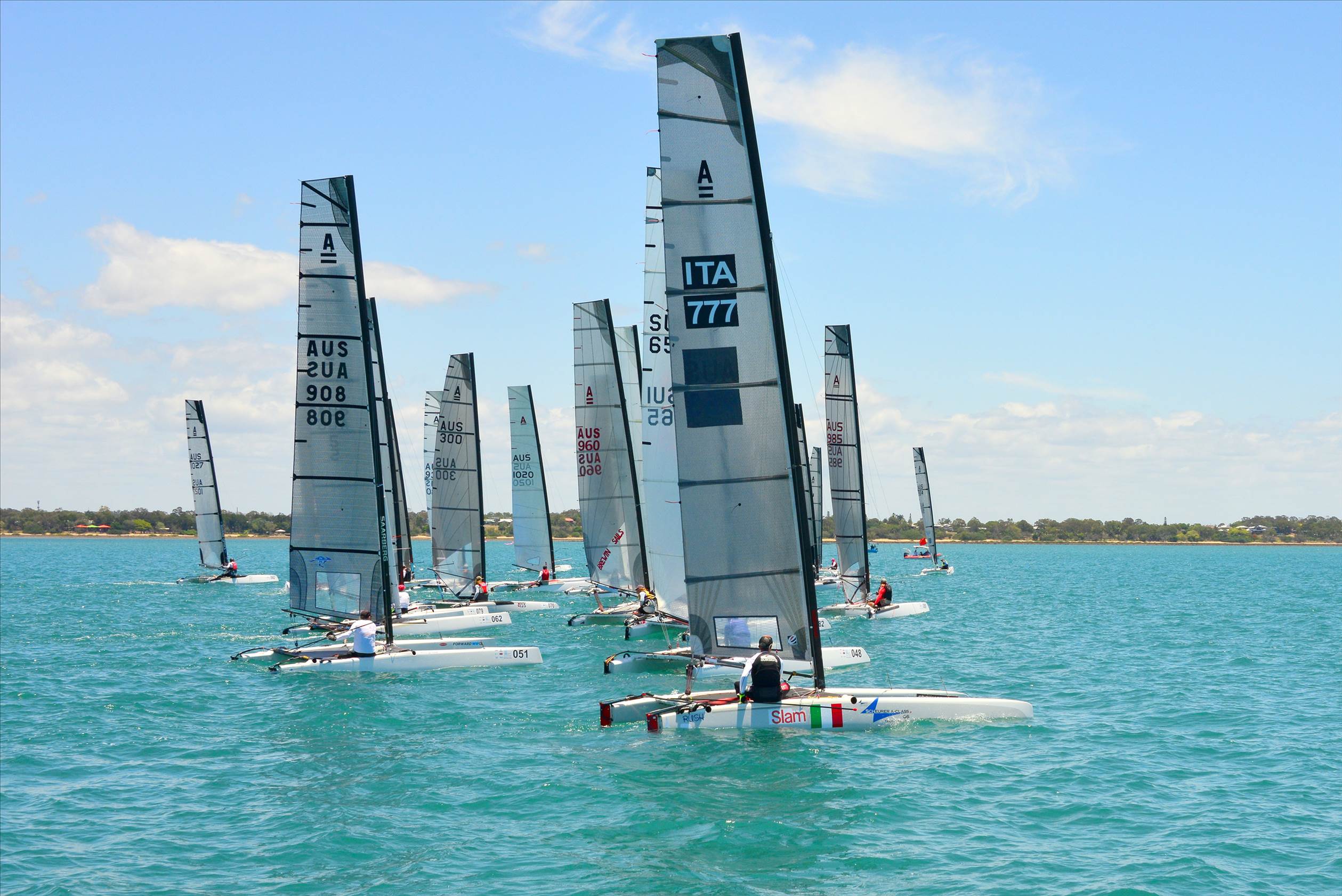 2018 "A" Class Catamaran Worlds (Race 1, Tues 20th)