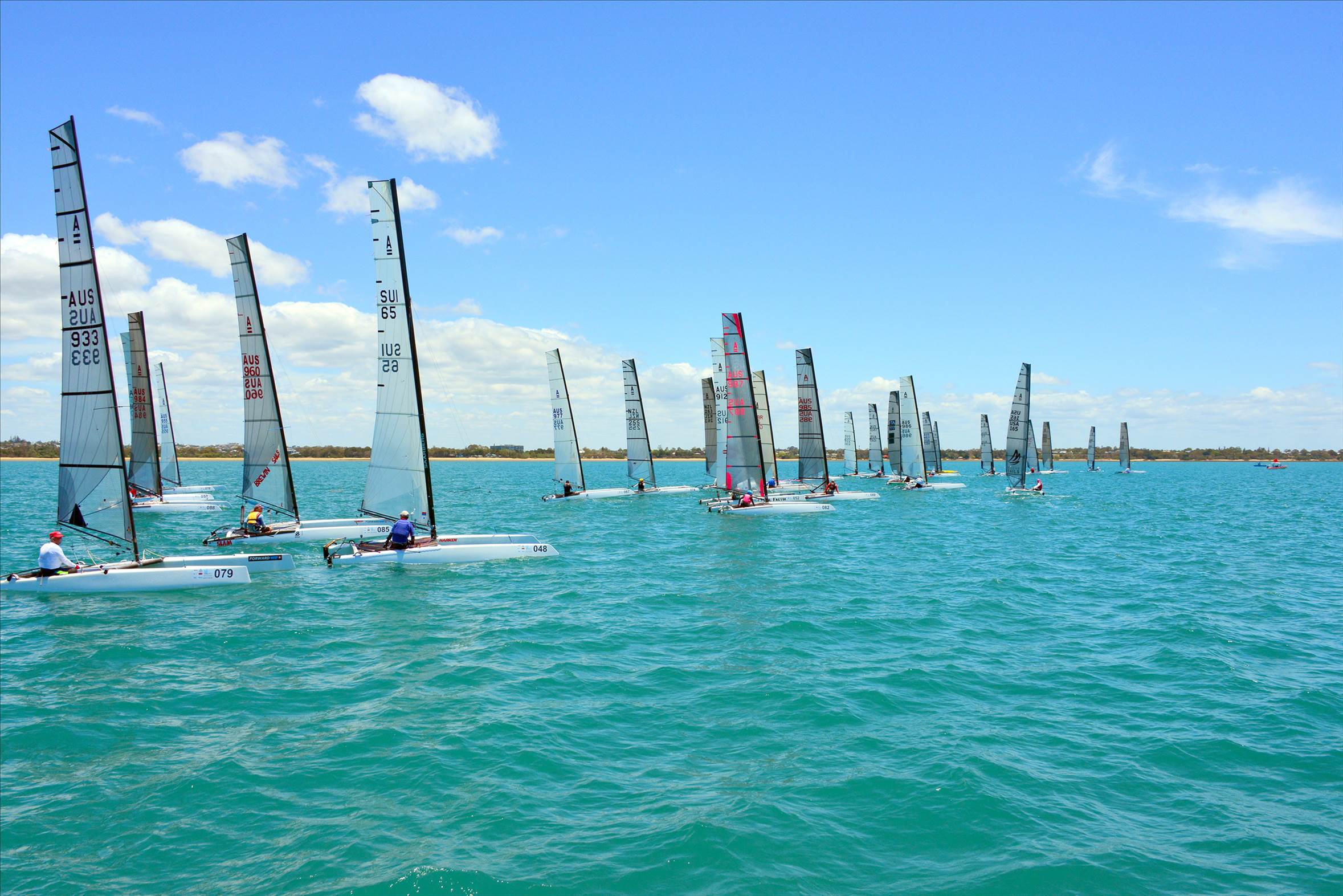 2018 "A" Class Catamaran Worlds (Race 1, Tues 20th)