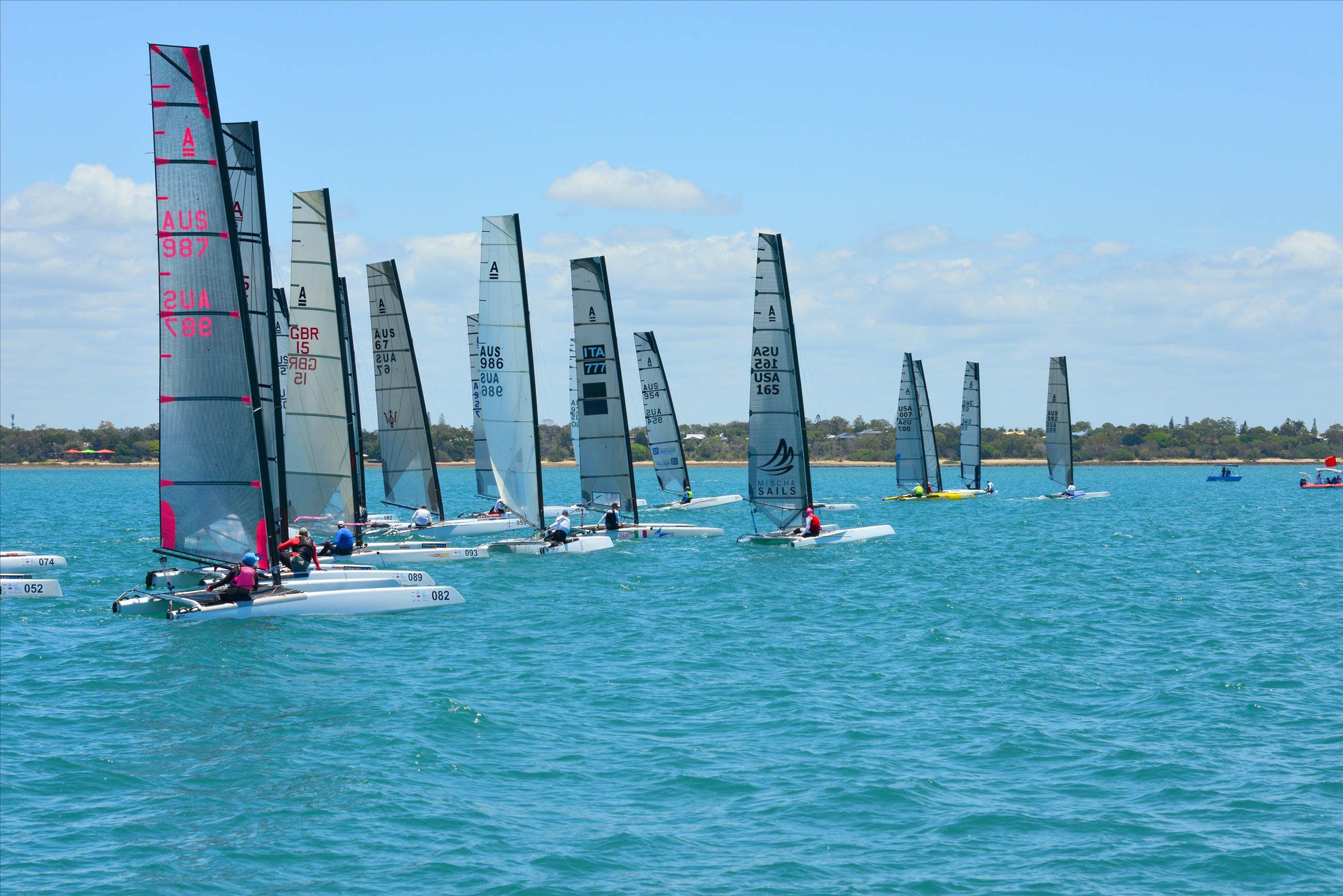 2018 "A" Class Catamaran Worlds (Race 1, Tues 20th)