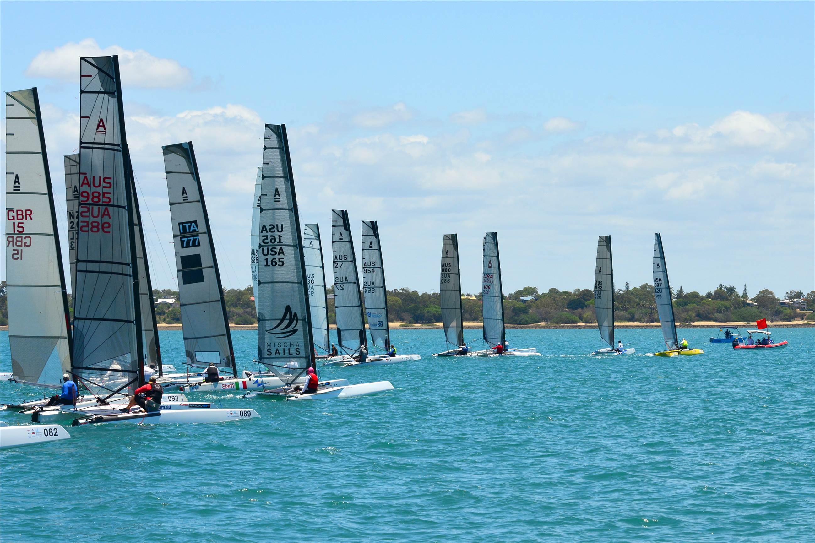 2018 "A" Class Catamaran Worlds (Race 1, Tues 20th)