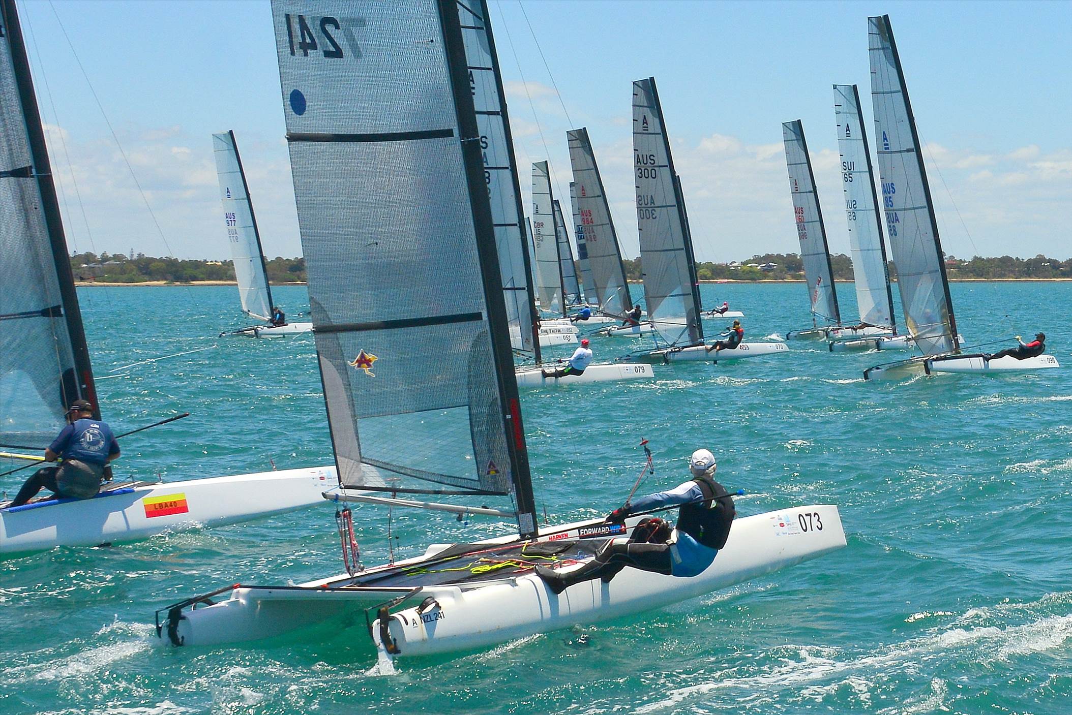 2018 "A" Class Catamaran Worlds (Race 1, Tues 20th)