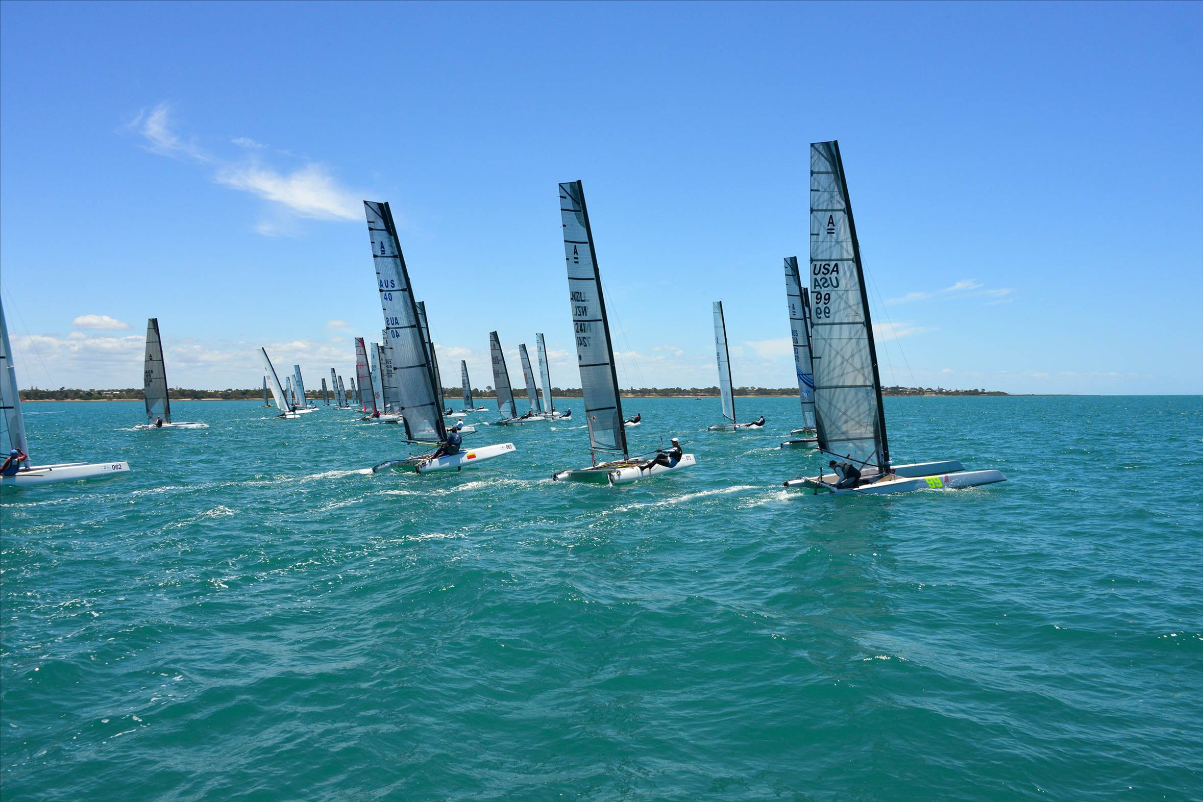 2018 "A" Class Catamaran Worlds (Race 1, Tues 20th)