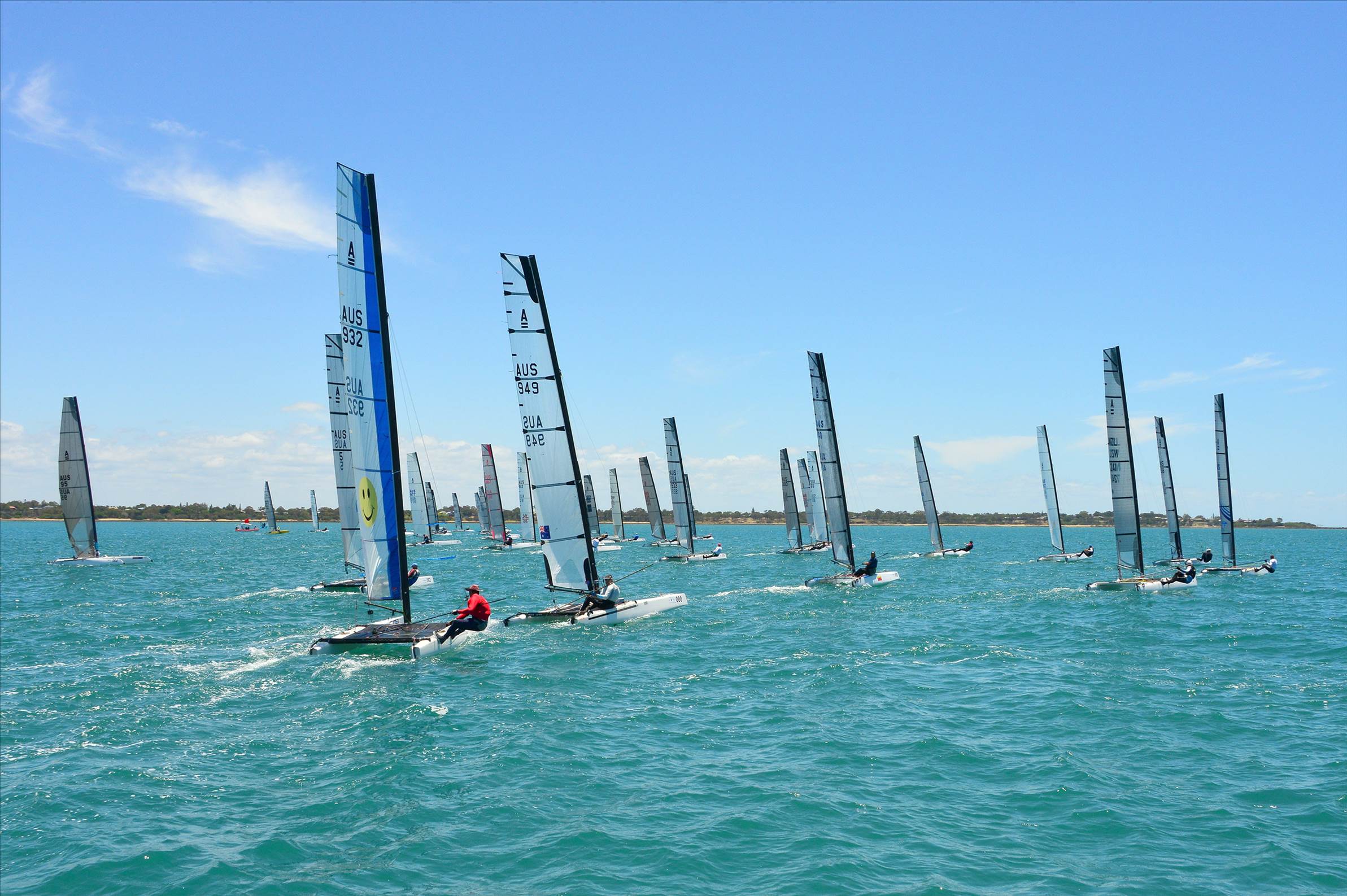 2018 "A" Class Catamaran Worlds (Race 1, Tues 20th)