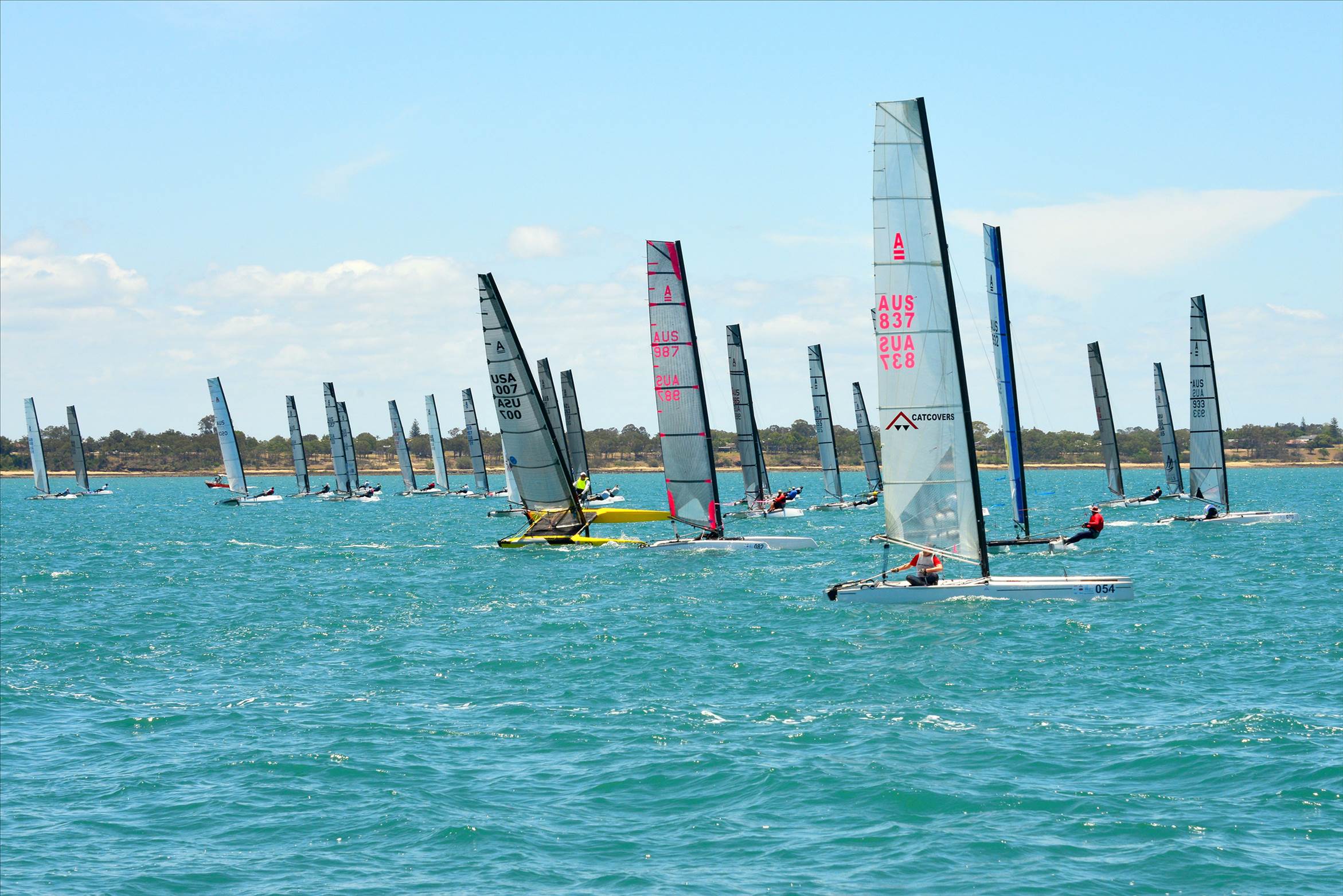 2018 "A" Class Catamaran Worlds (Race 1, Tues 20th)