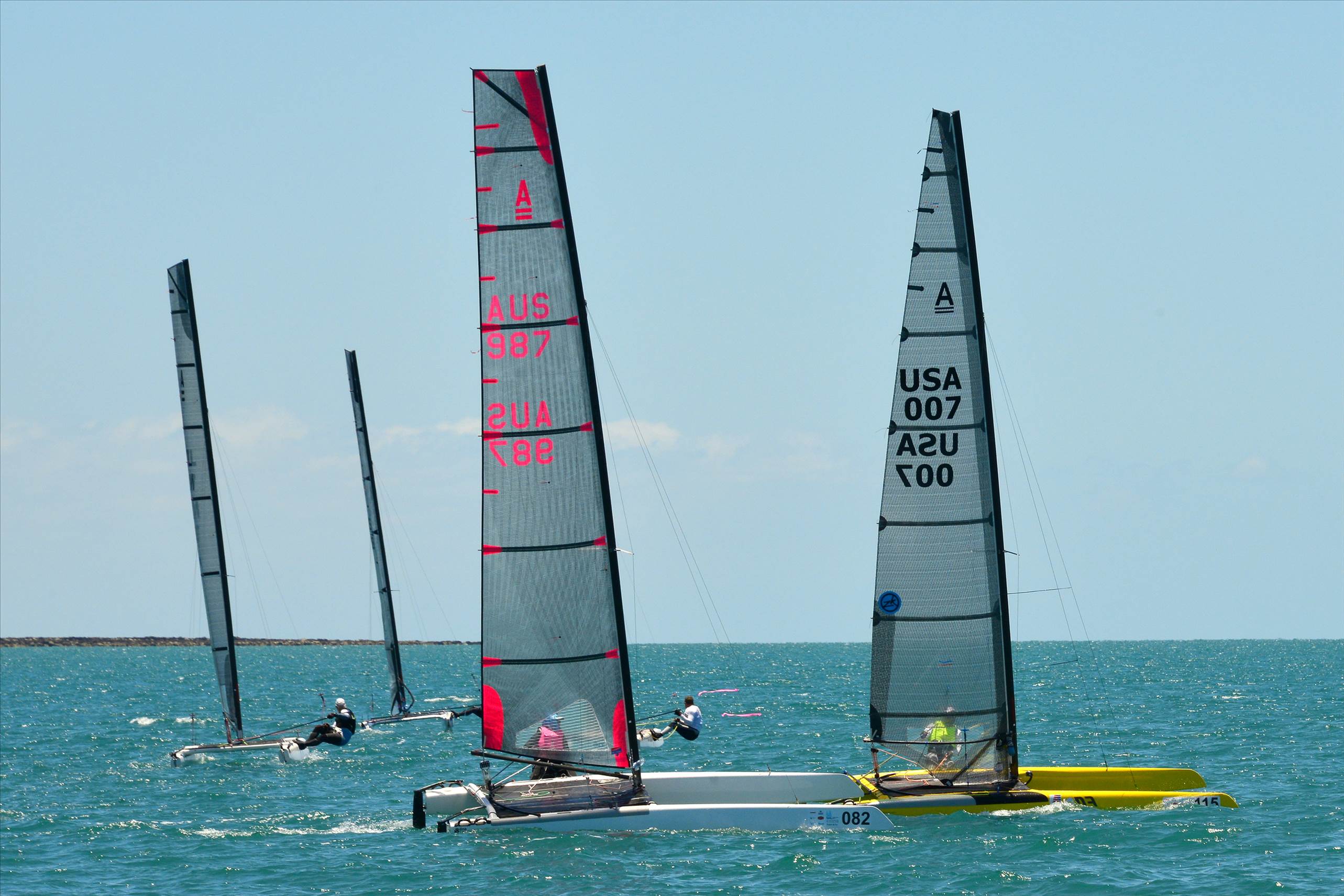 2018 "A" Class Catamaran Worlds (Race 1, Tues 20th)
