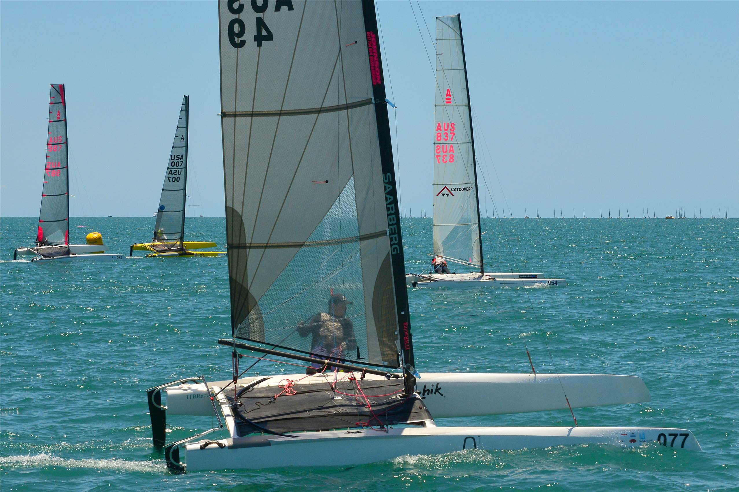 2018 "A" Class Catamaran Worlds (Race 1, Tues 20th)