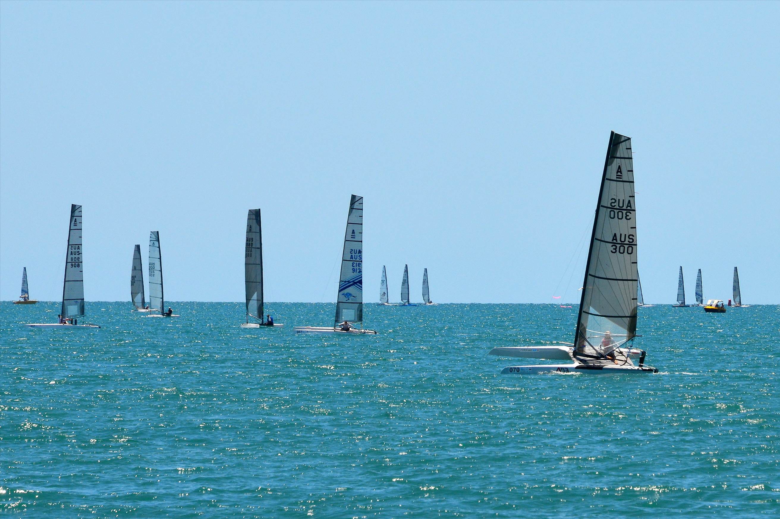 2018 "A" Class Catamaran Worlds (Race 1, Tues 20th)