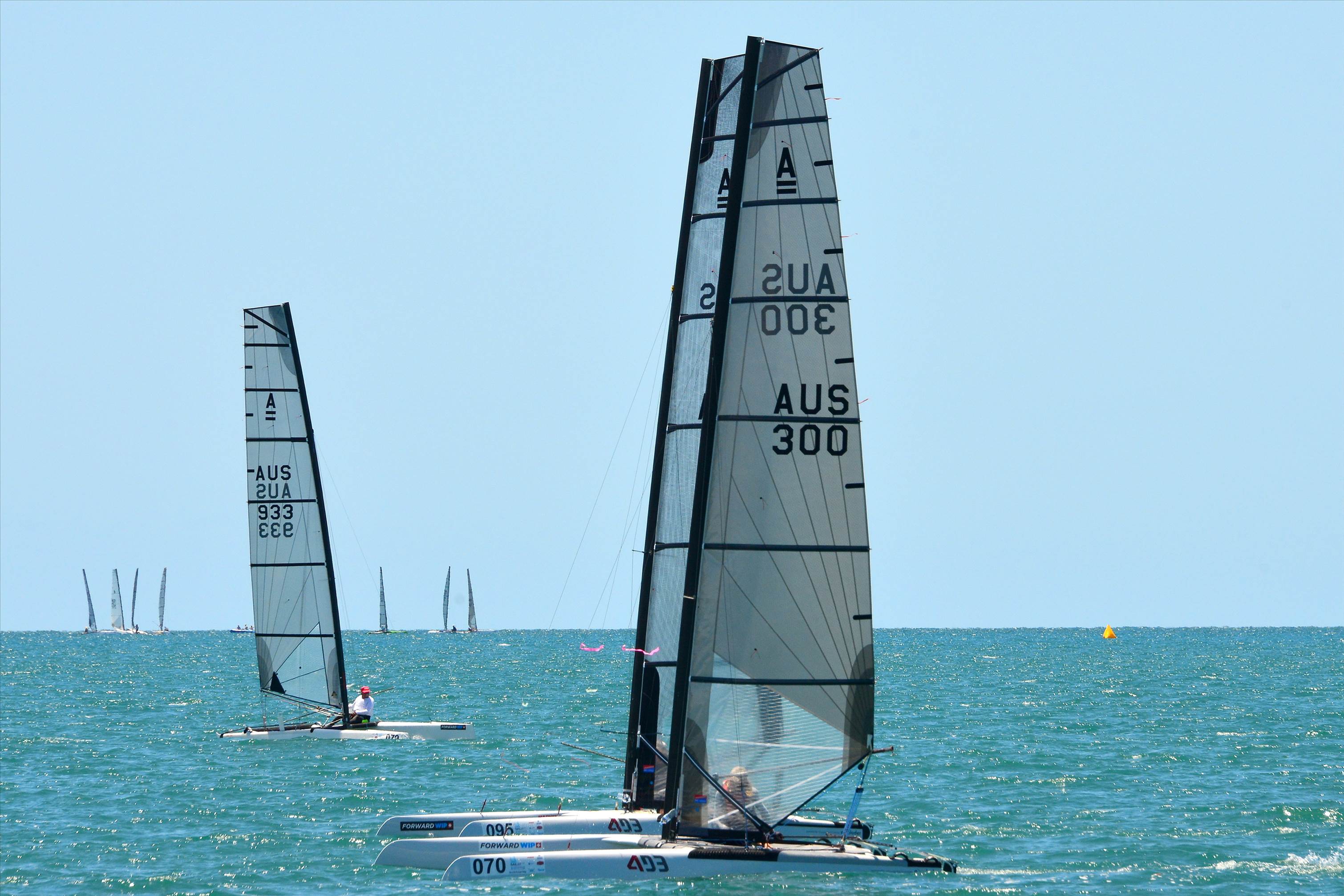 2018 "A" Class Catamaran Worlds (Race 1, Tues 20th)