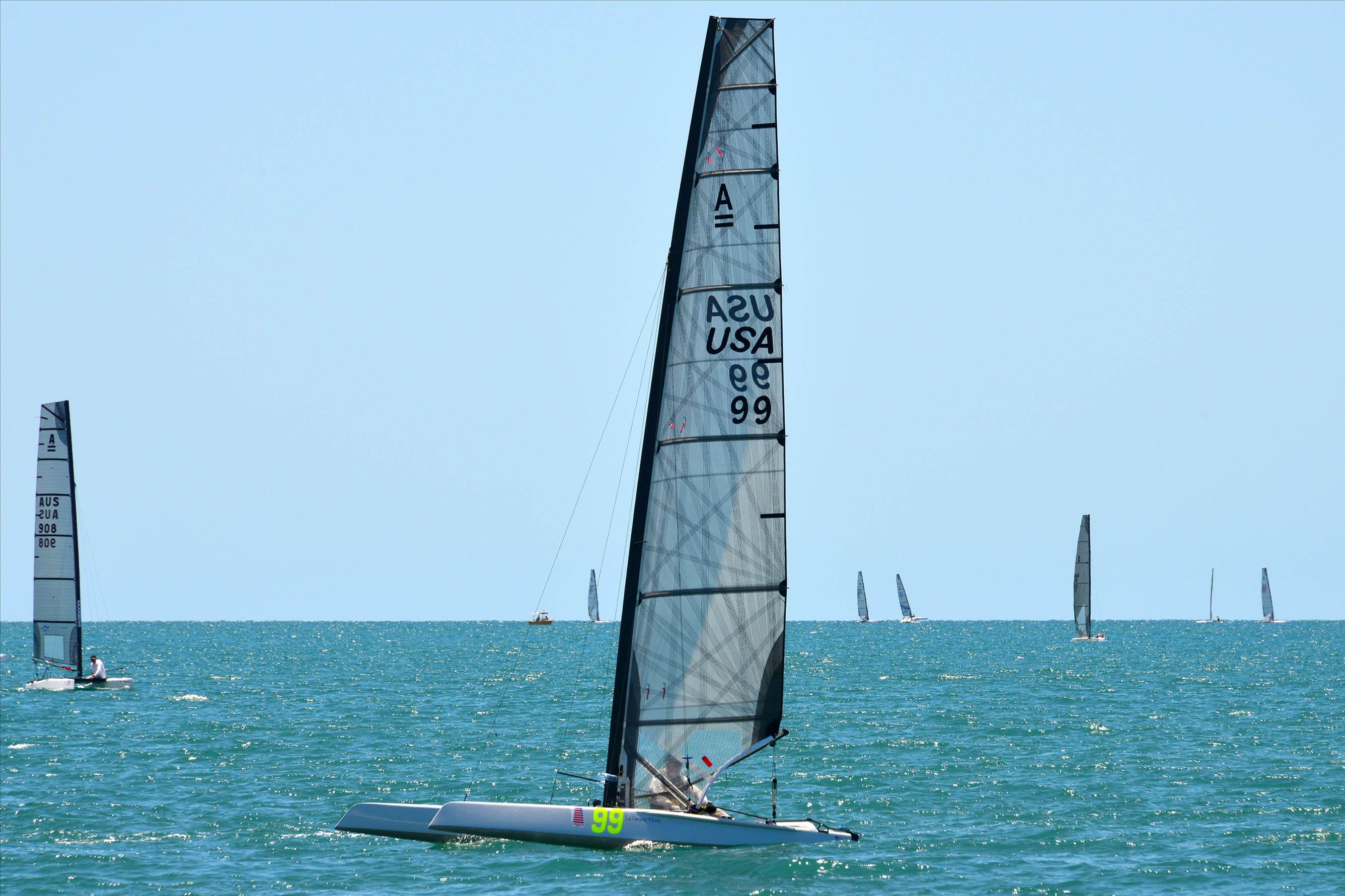 2018 "A" Class Catamaran Worlds (Race 1, Tues 20th)