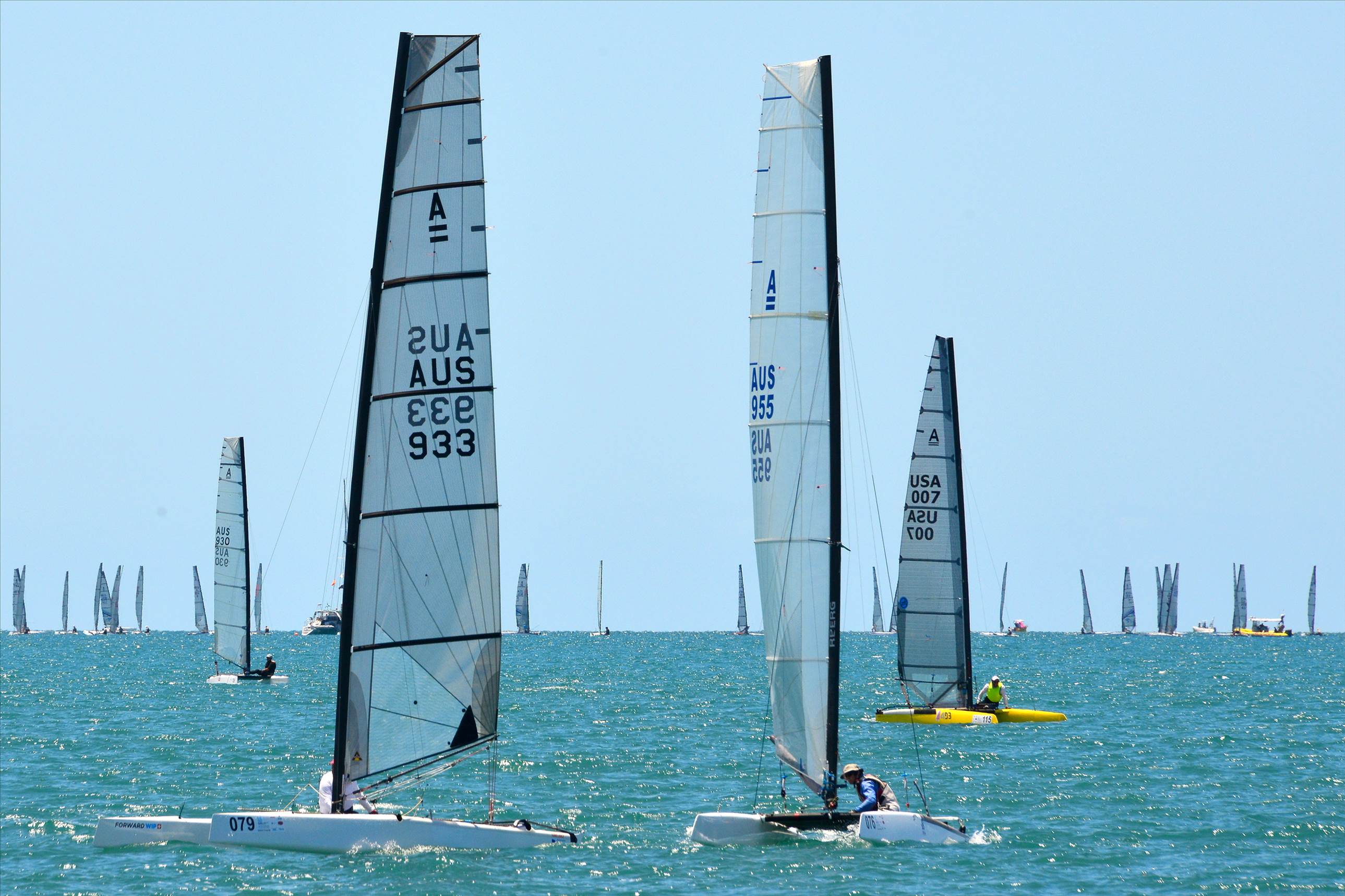 2018 "A" Class Catamaran Worlds (Race 1, Tues 20th)