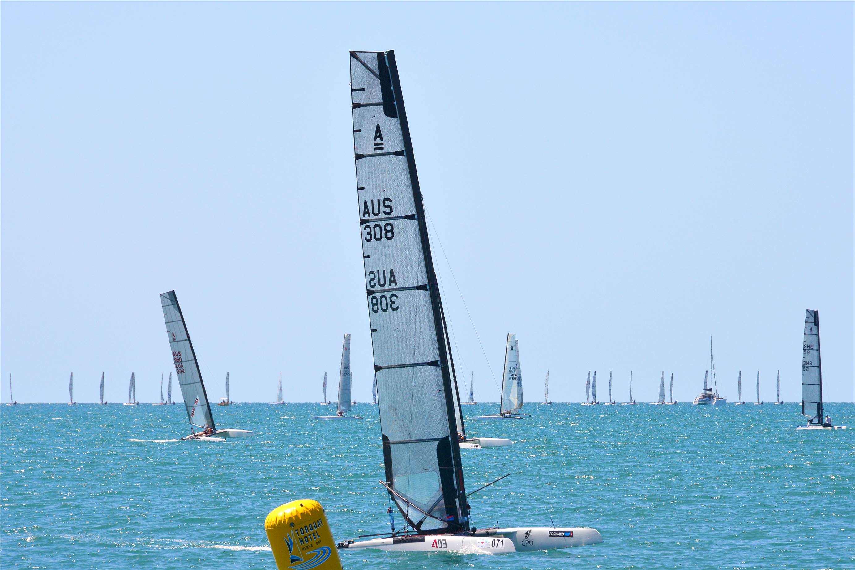 2018 "A" Class Catamaran Worlds (Race 2, Tues 20th)
