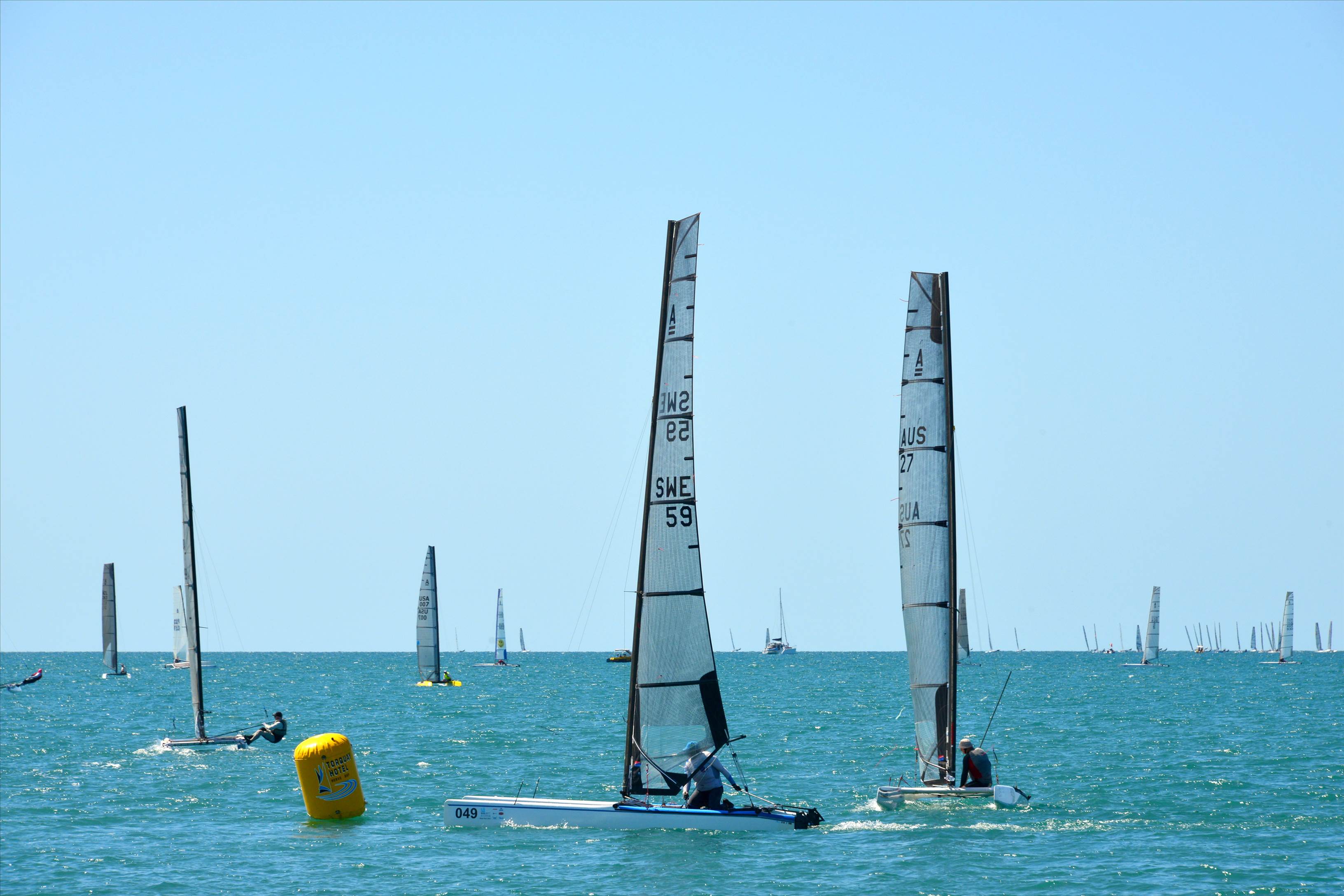 2018 "A" Class Catamaran Worlds (Race 2, Tues 20th)