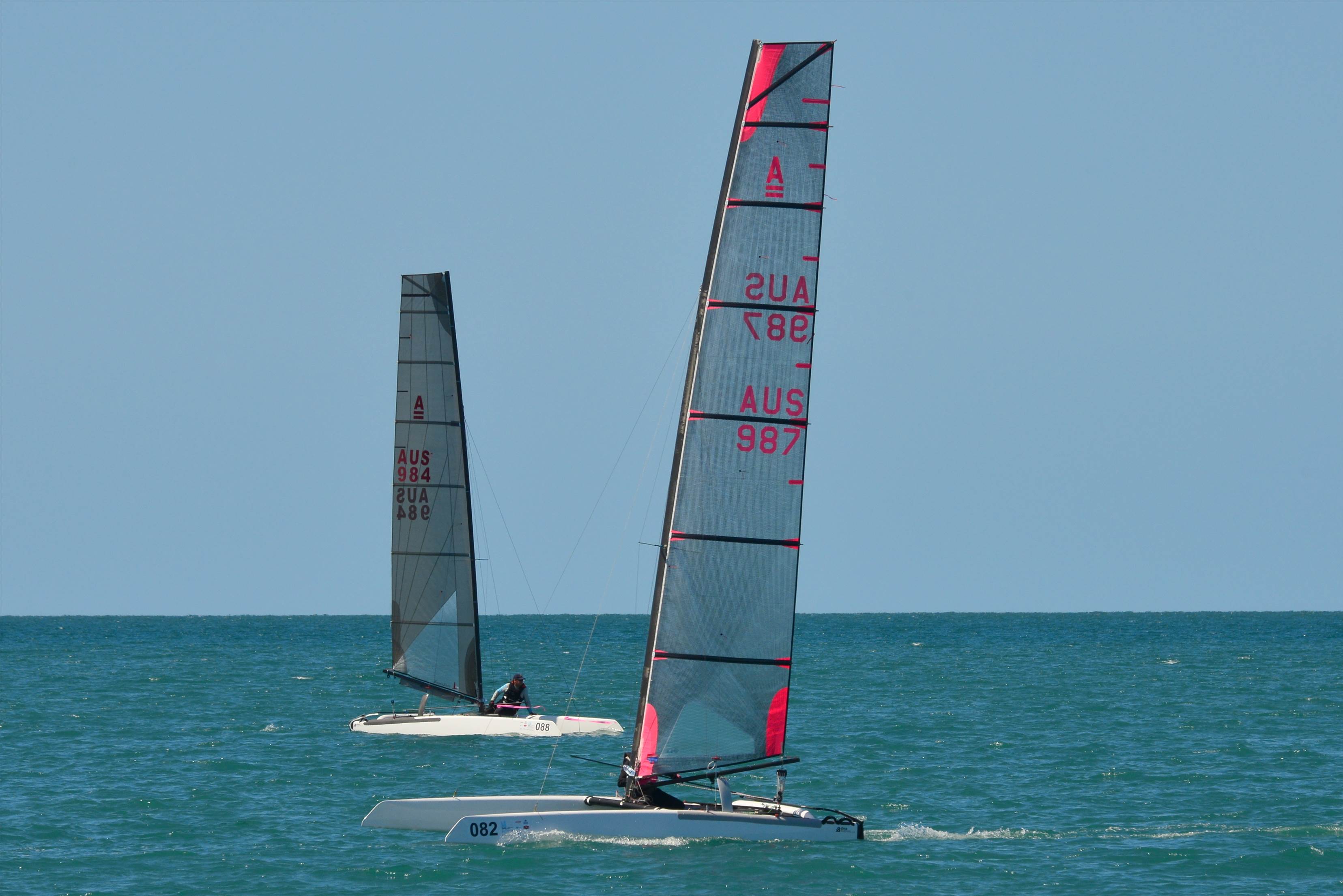 2018 "A" Class Catamaran Worlds (Race 2, Tues 20th)