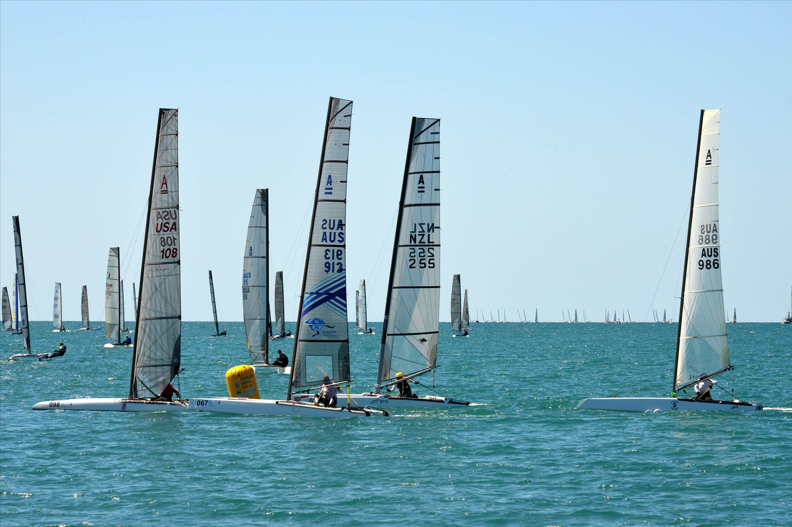 2018 "A" Class Catamaran Worlds (Race 2, Tues 20th)