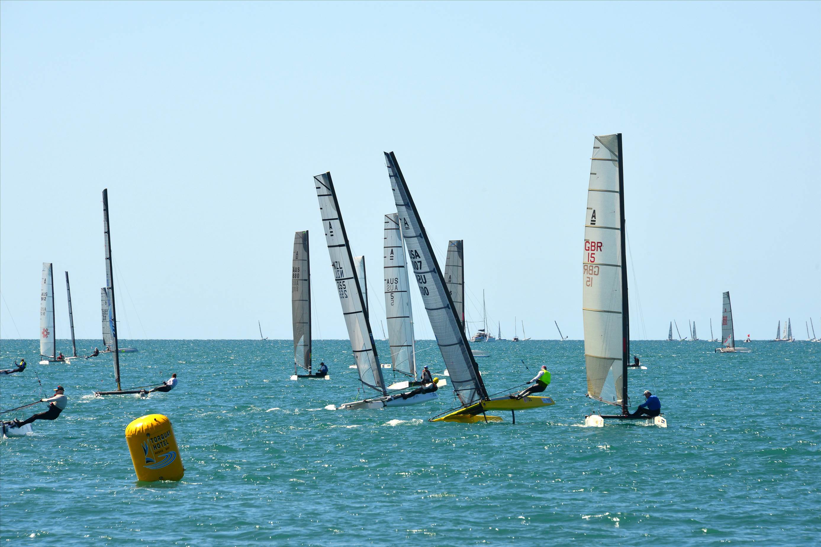 2018 "A" Class Catamaran Worlds (Race 2, Tues 20th)
