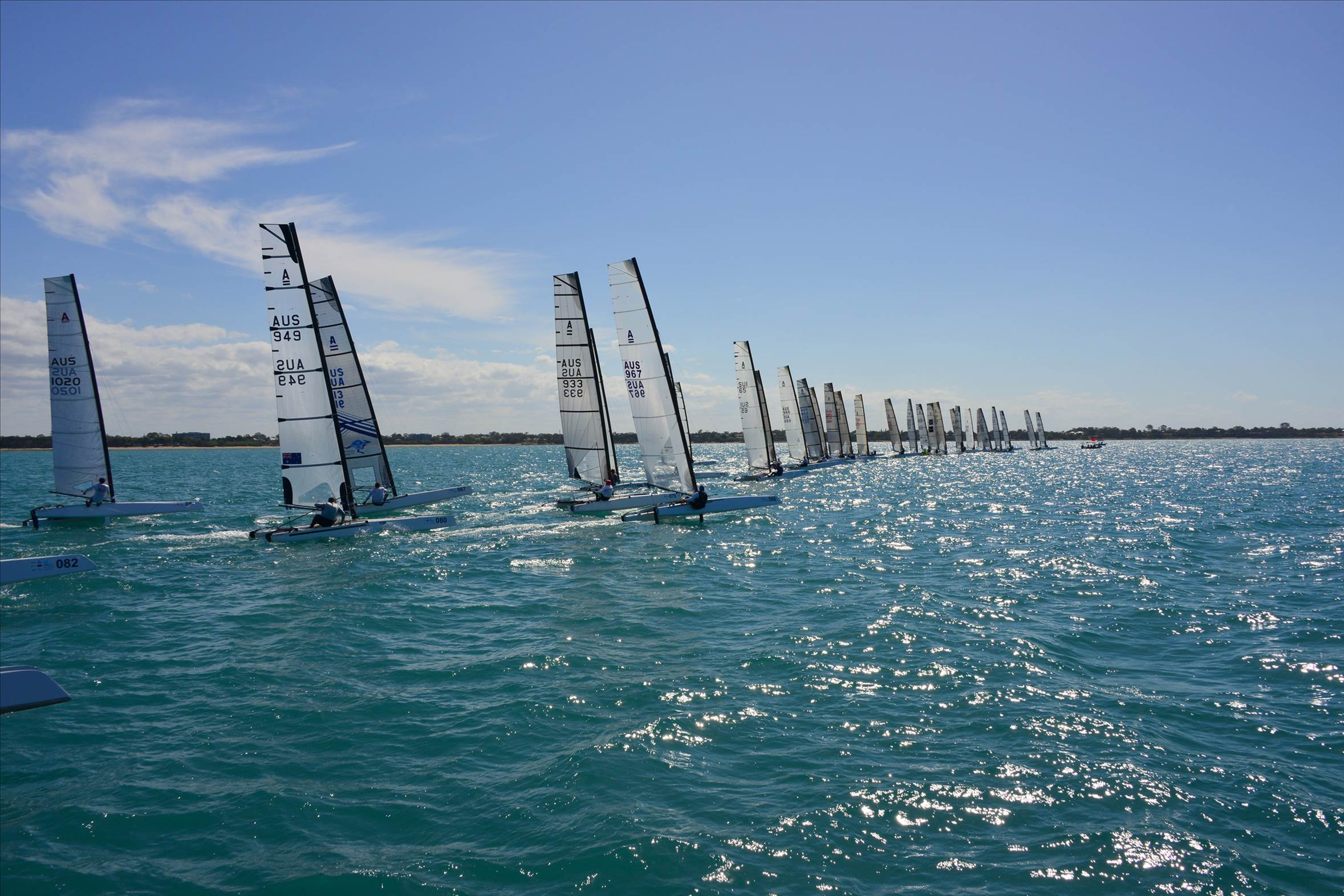 2018 "A" Class Catamaran Worlds (Race 3, Tues 20th)