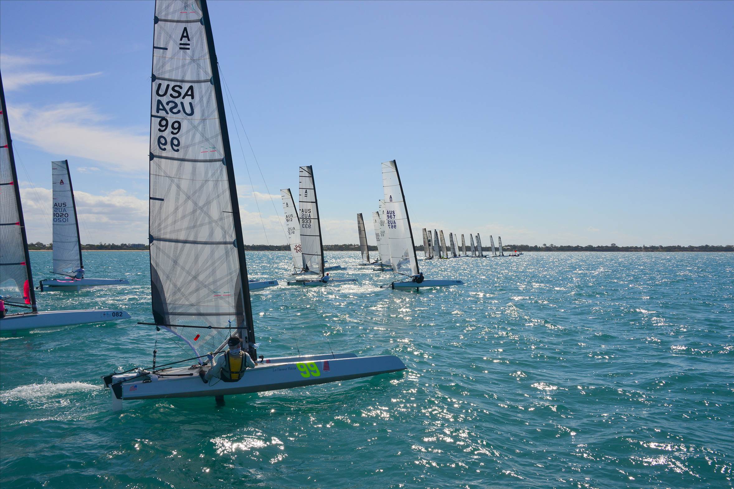 2018 "A" Class Catamaran Worlds (Race 3, Tues 20th)