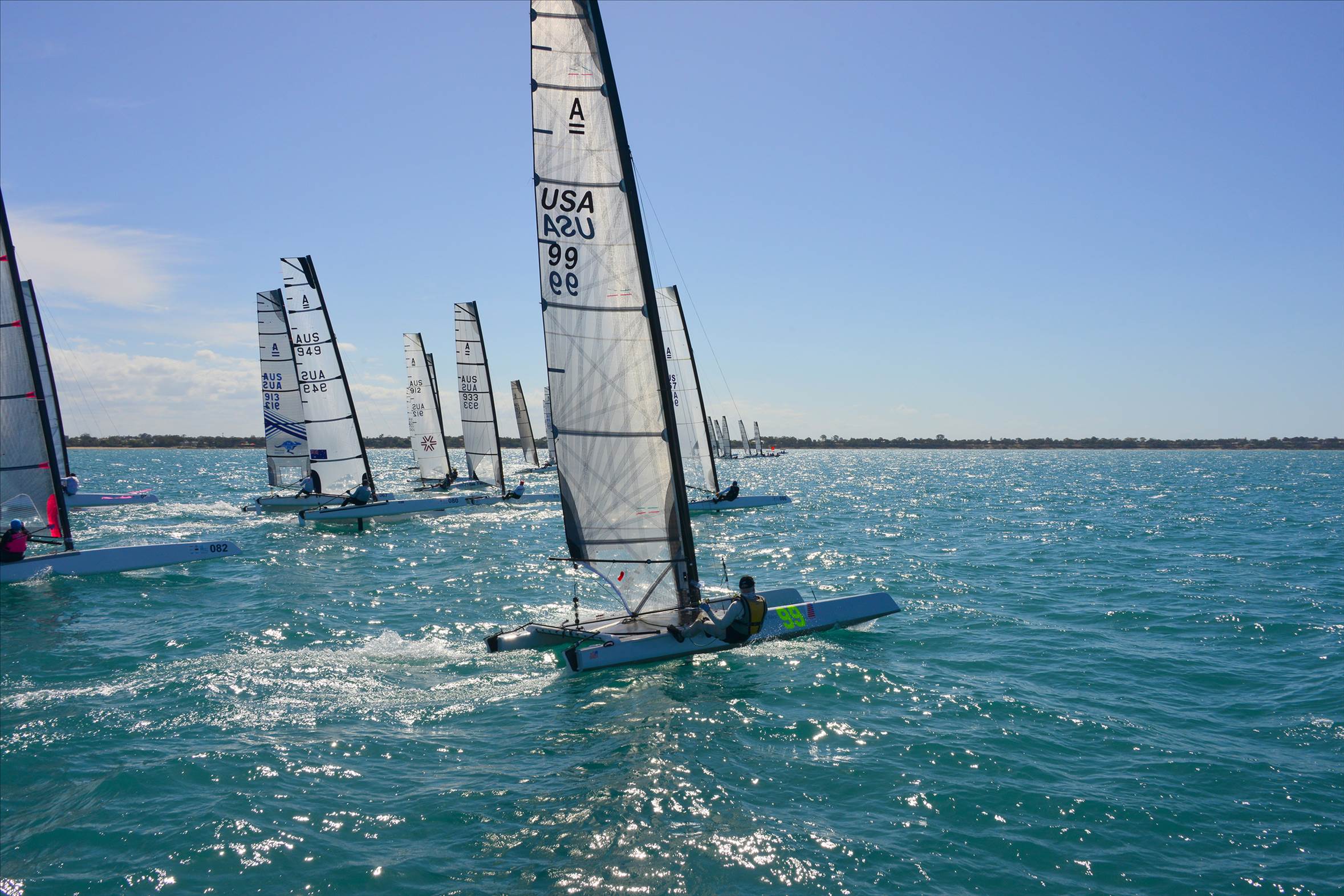 2018 "A" Class Catamaran Worlds (Race 3, Tues 20th)