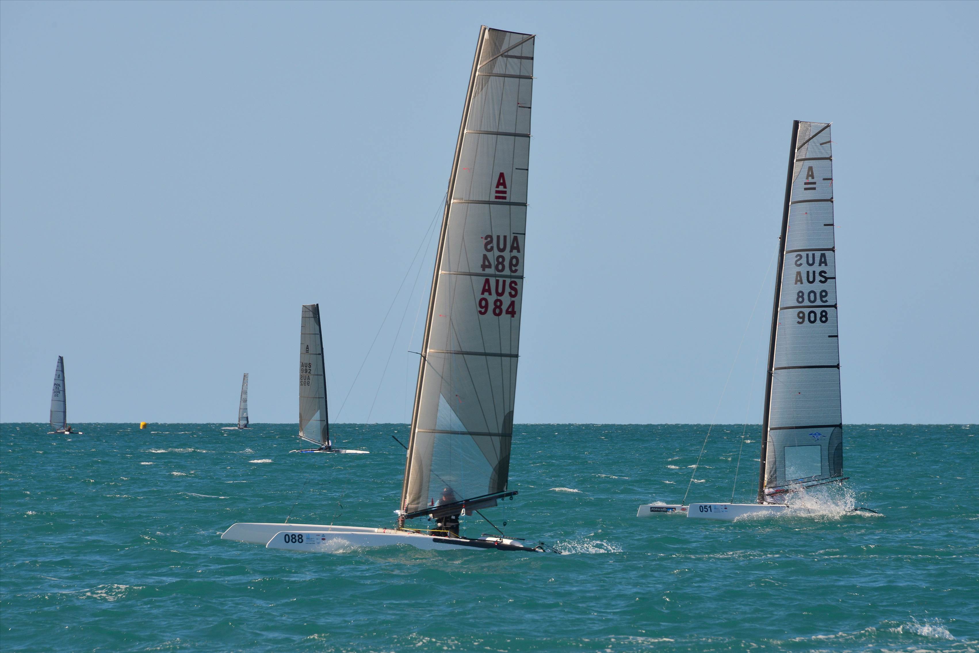 2018 "A" Class Catamaran Worlds (Race 3, Tues 20th)