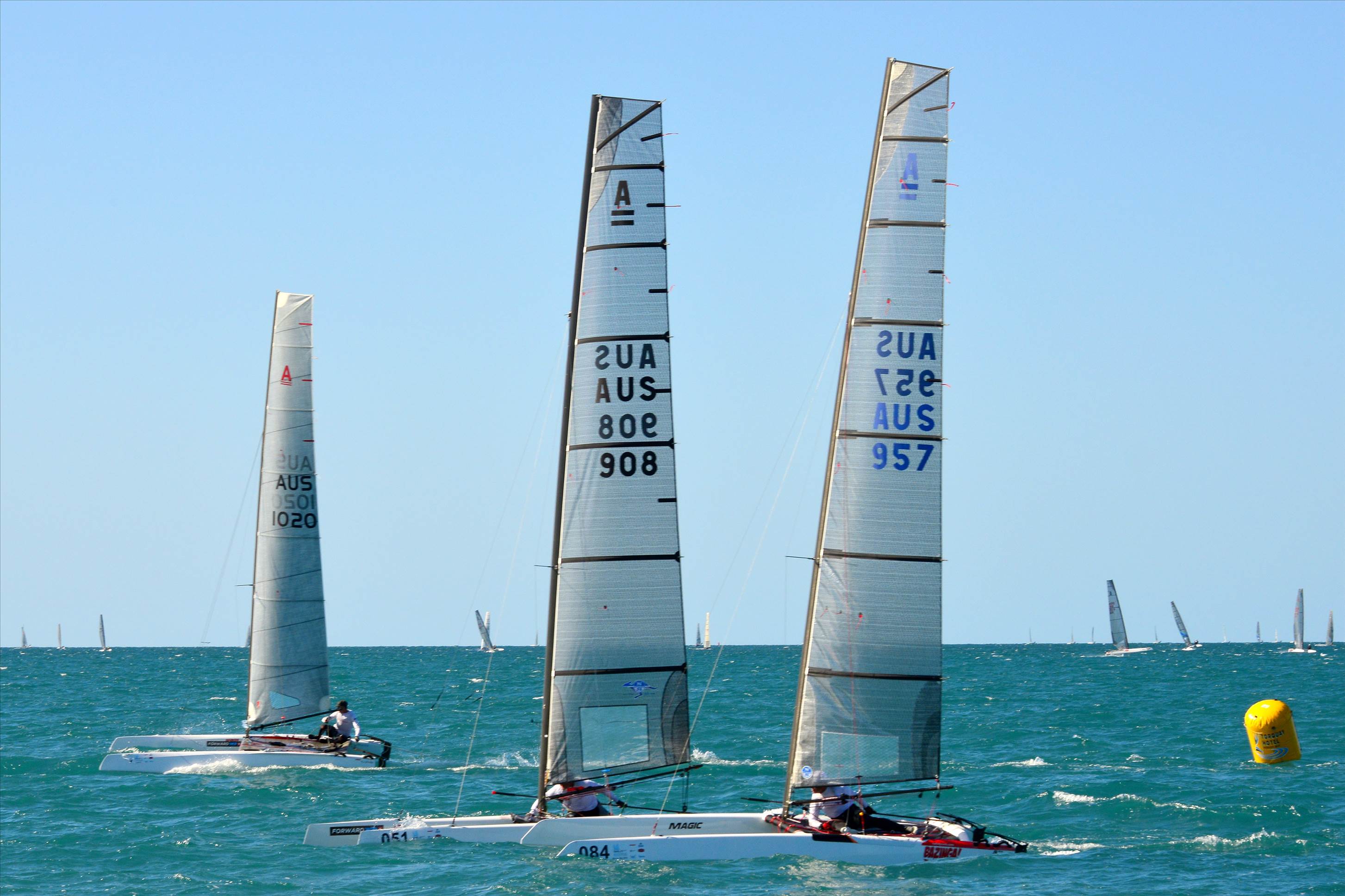 2018 "A" Class Catamaran Worlds (Race 3, Tues 20th)