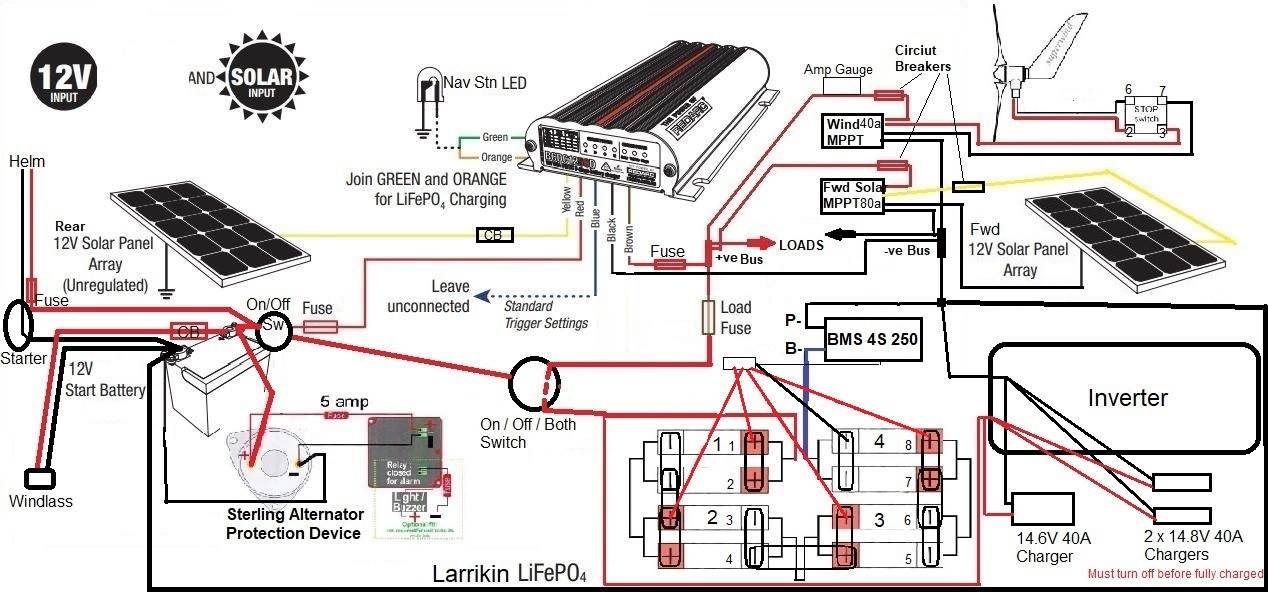 2 Larrikin LiFEPO4 Wiring