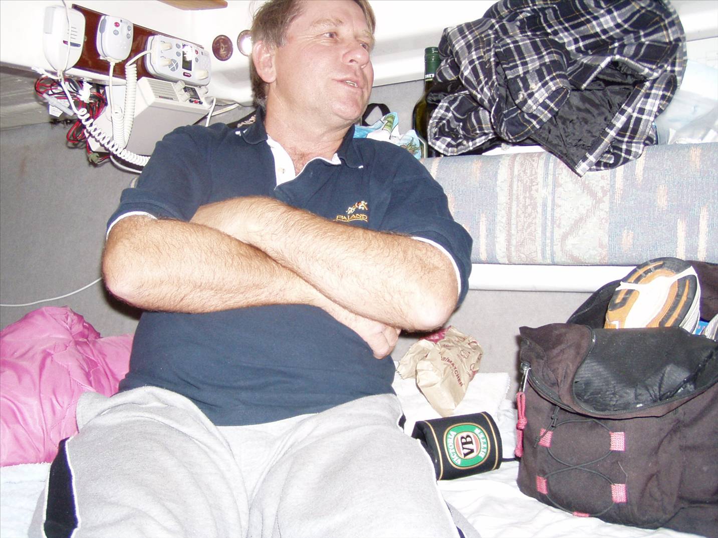 Browned off Or is he in a stupefied state