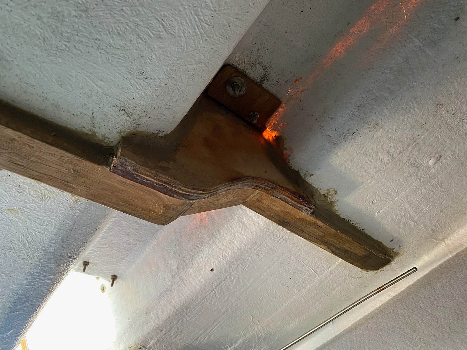 Under cockpit coaming winch landing strengthening 2