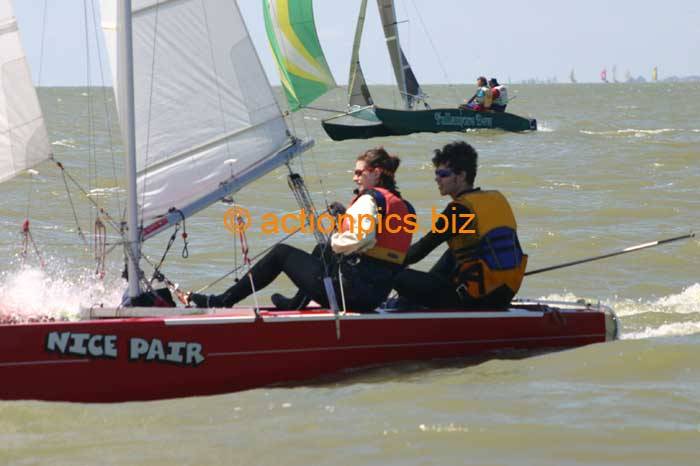 me and kara sailing in 2006 Goolwa to Milang in 2Hrs