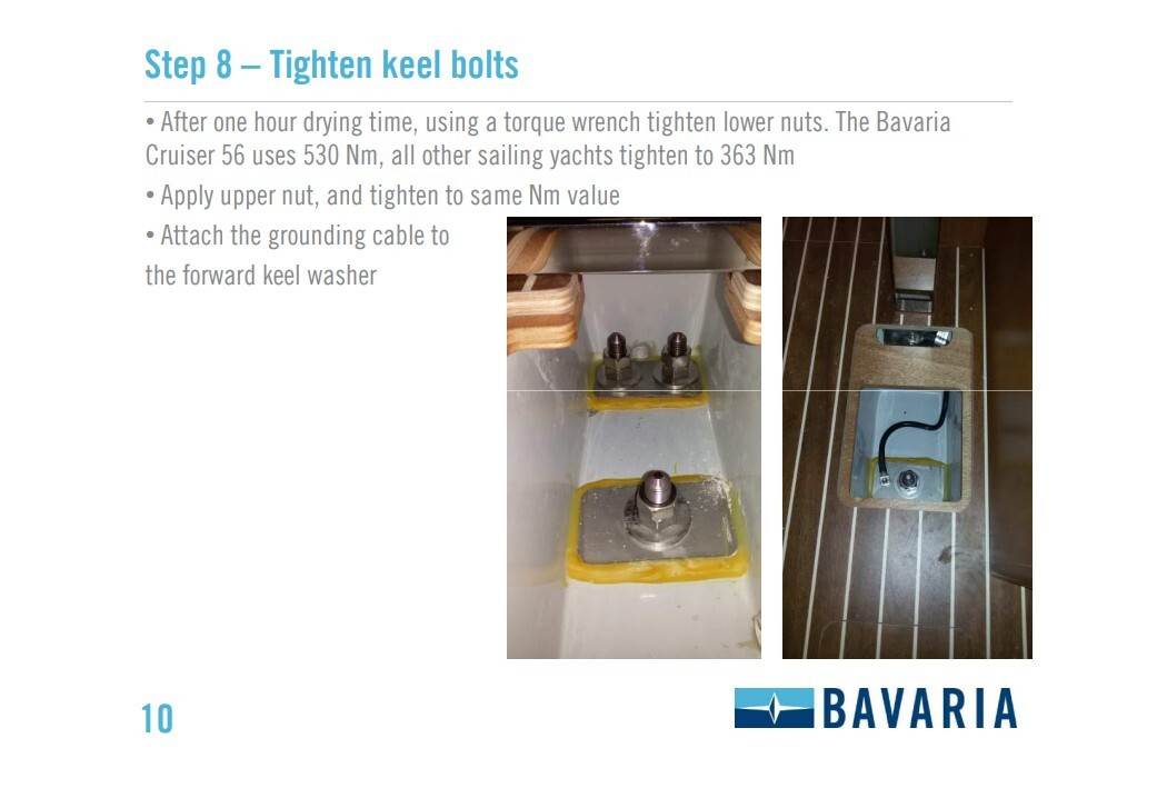 Bavaria keel installation manual page 10
