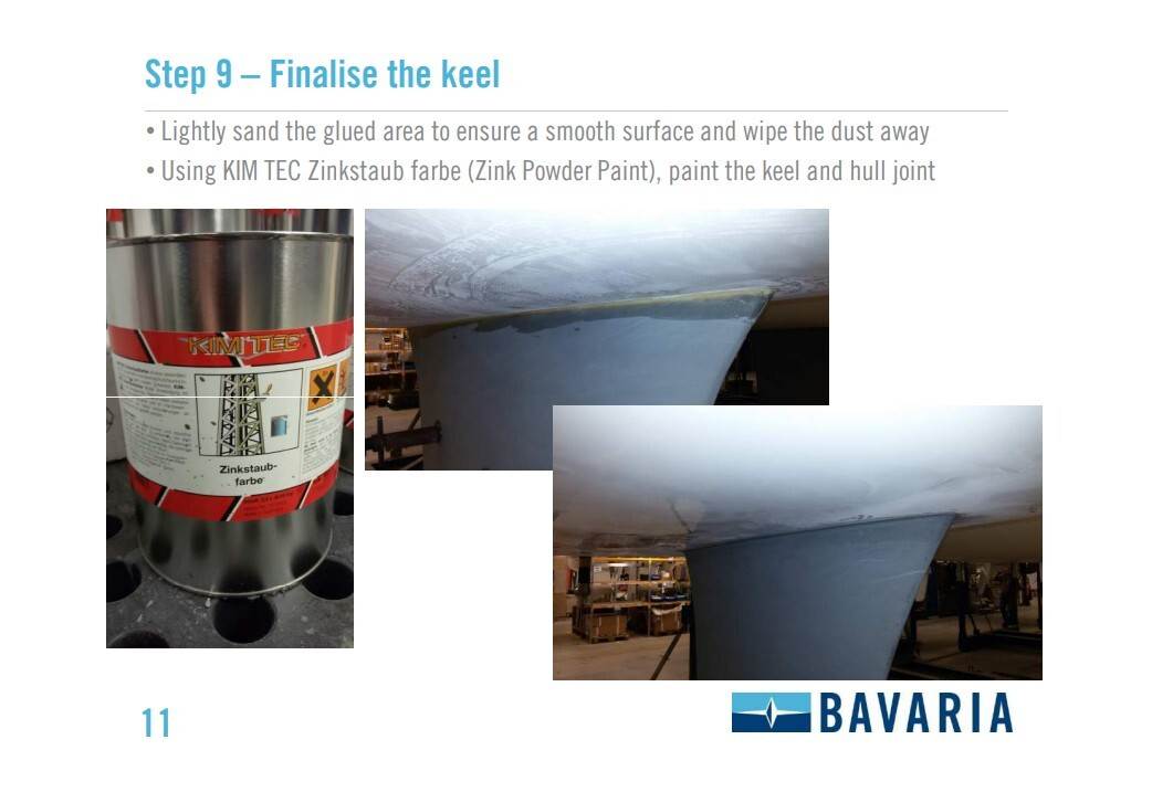 Bavaria keel installation manual page 11