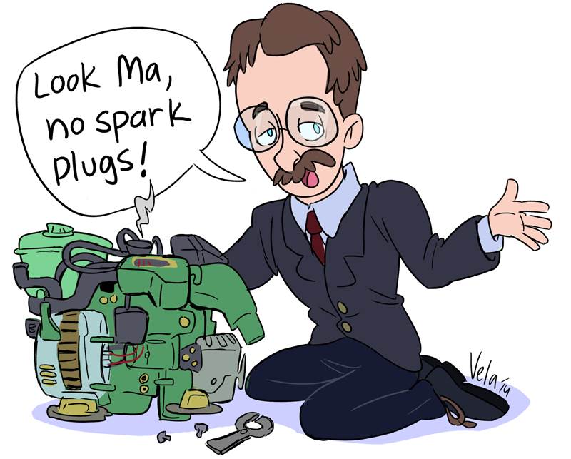 Rudolph Diesel invents the diesel engine