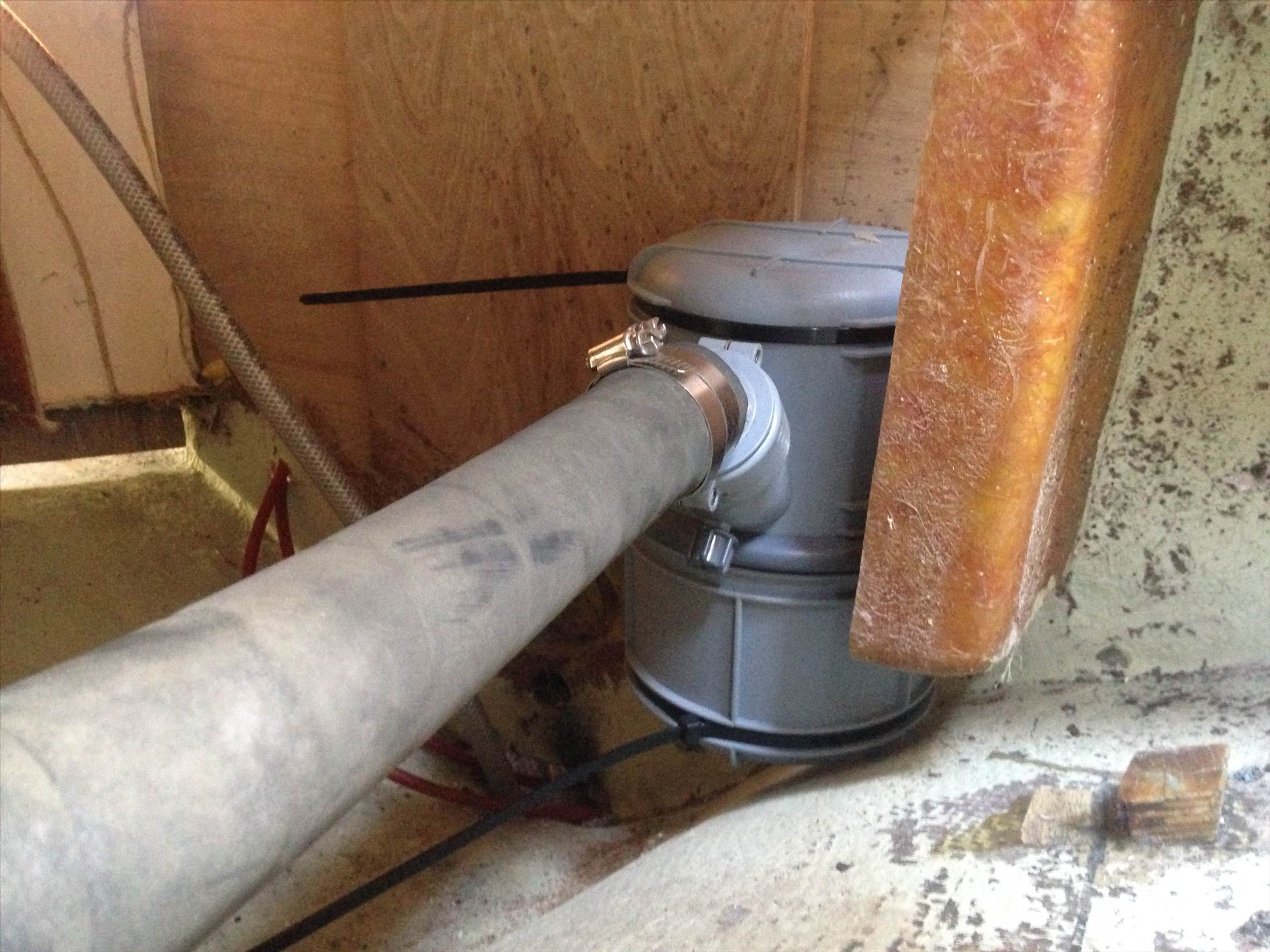 vetus muffler and throttle gear shift instilation 005