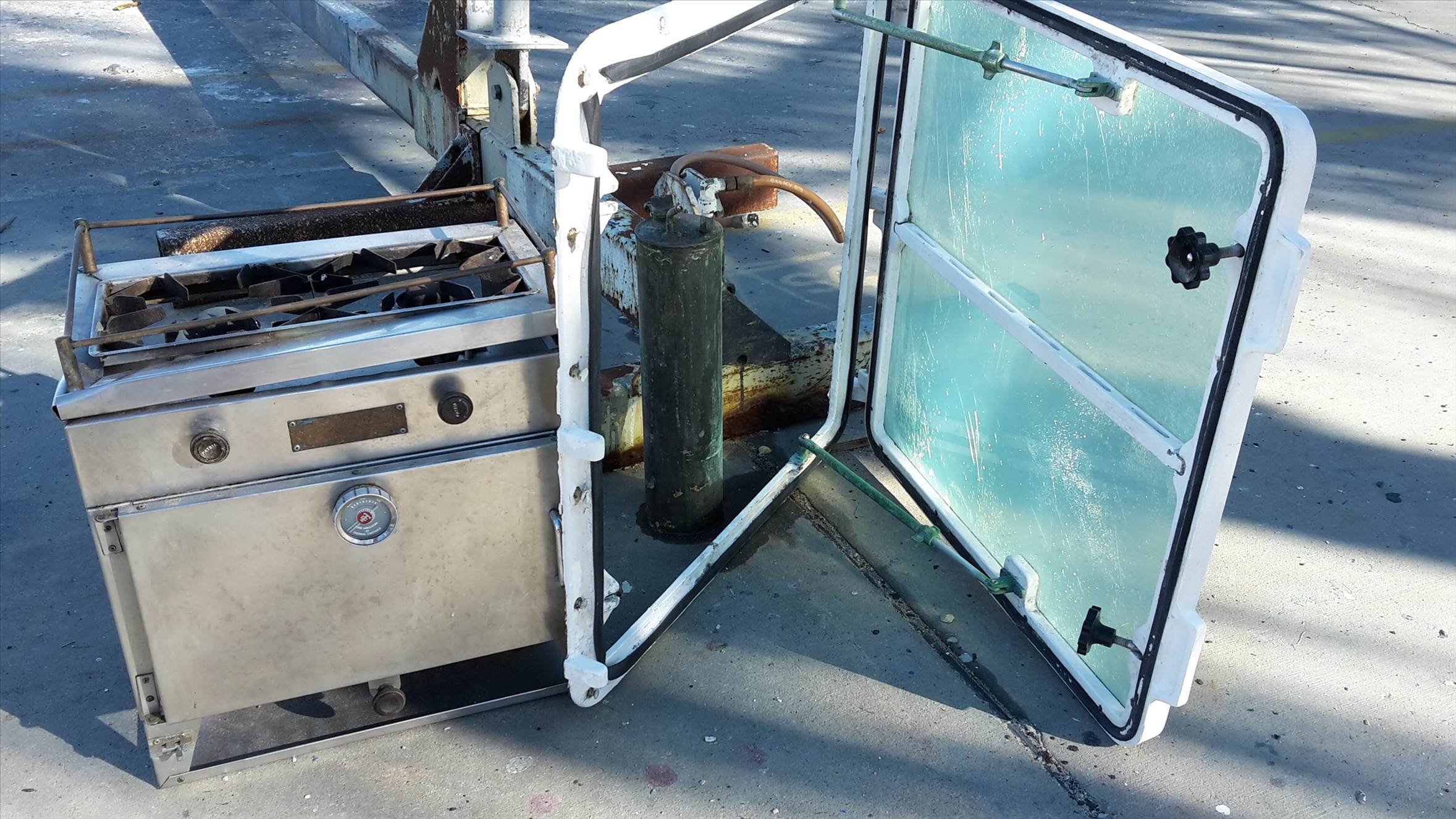 kero stove and old hatch