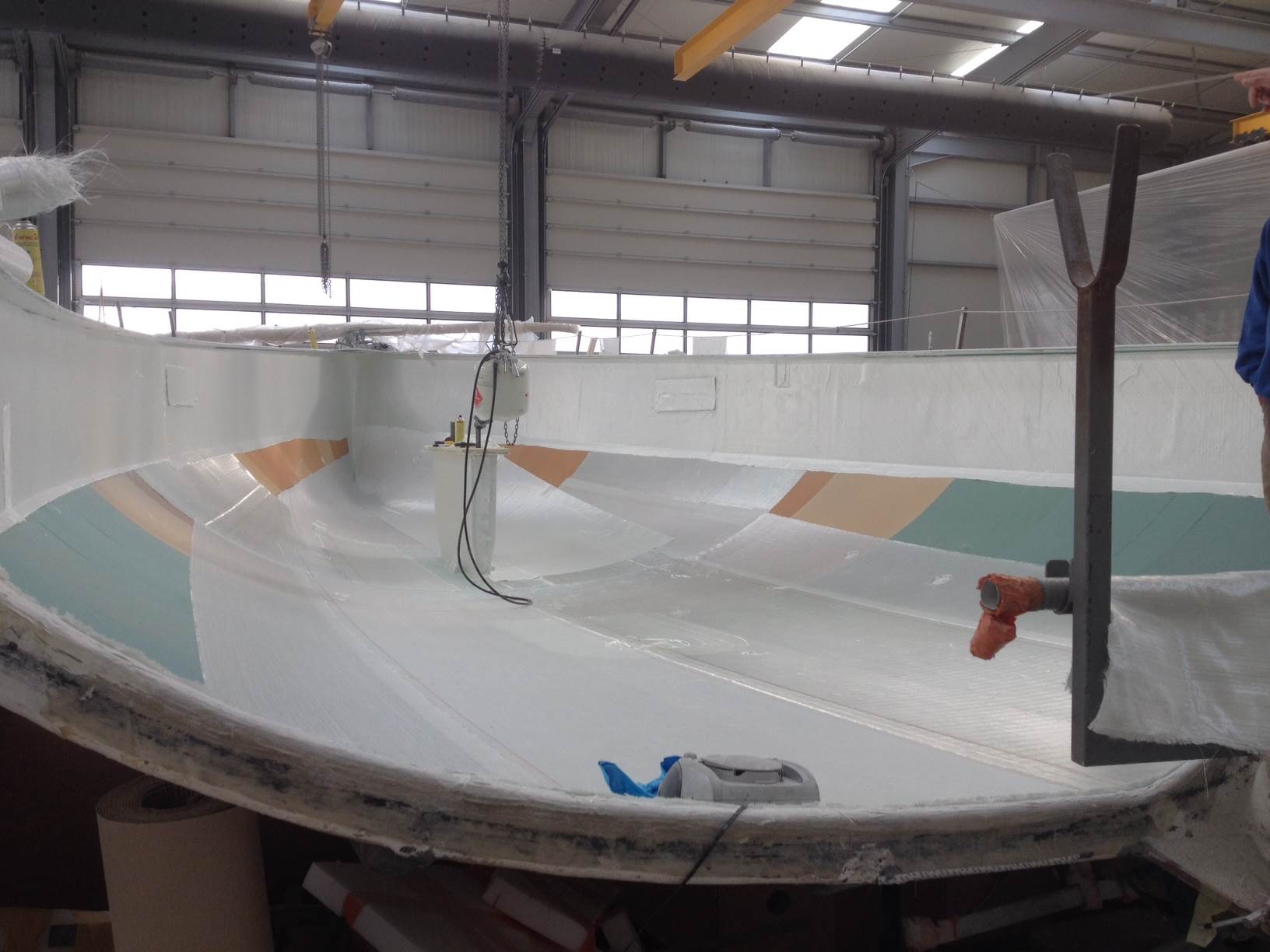 Laying up of the hull