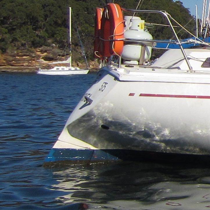 Adams 31 transom and rudder
