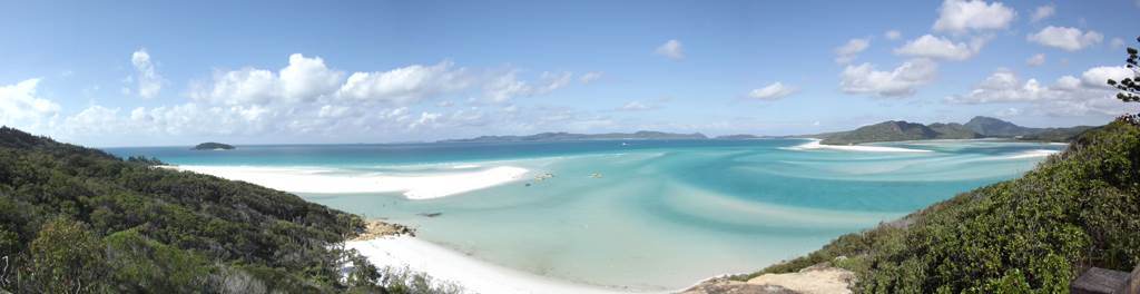 Hill Inlet looking along Whitehaven Beach